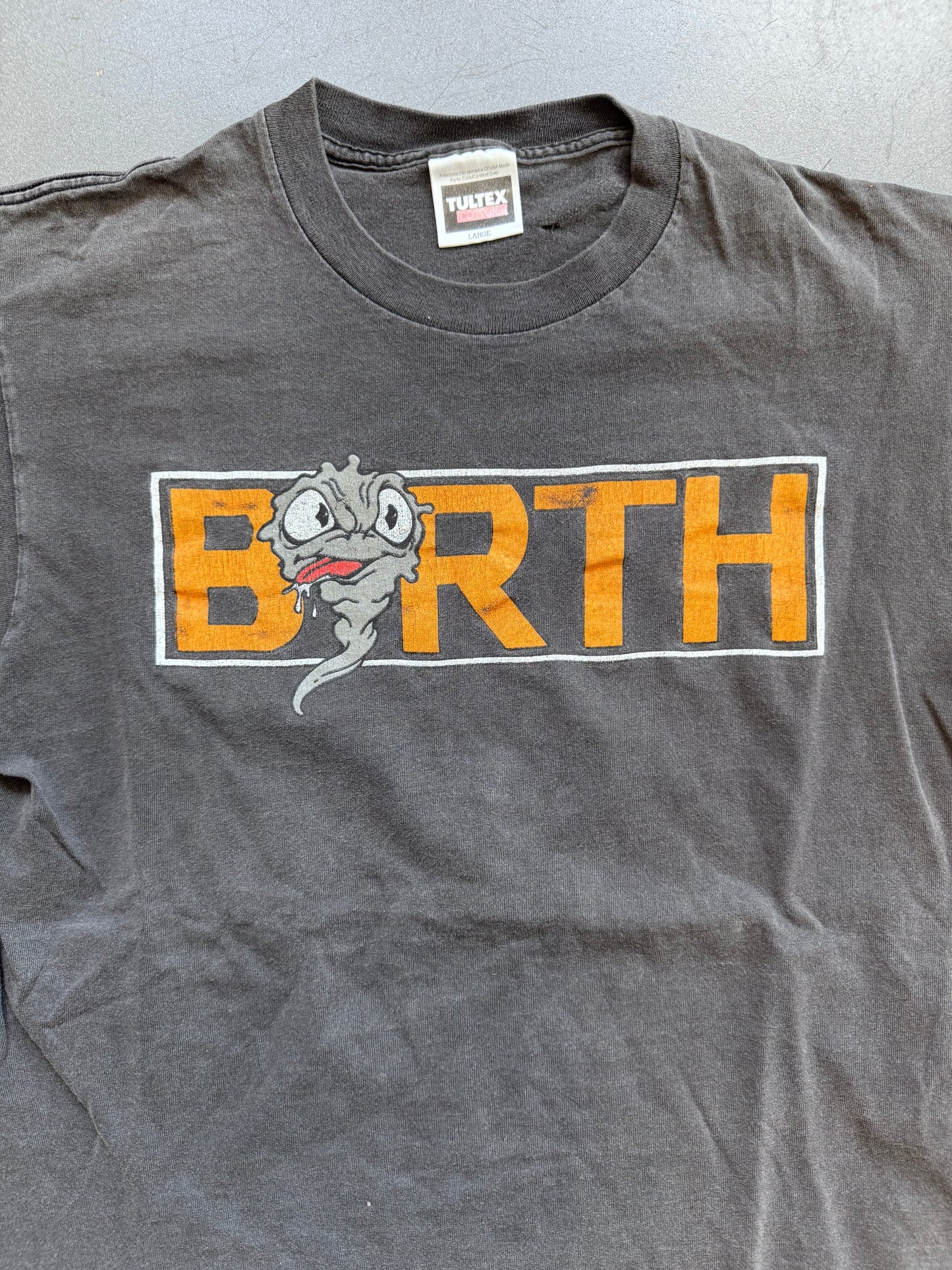 90'S "BIRTH" SKATE STYLE TEE (TULTEX TAG)