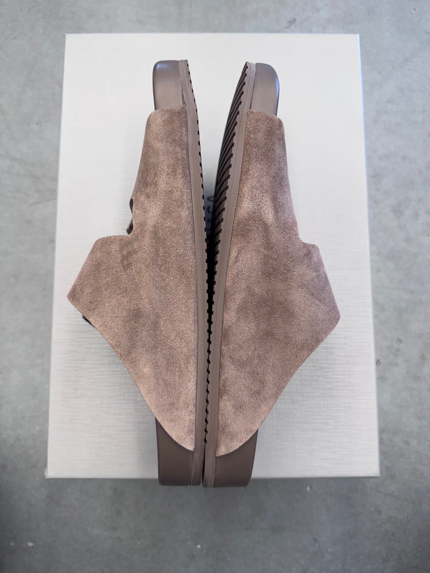 SIZE 40 BALENCIAGA SUNDAY SANDAL BROWN SUEDE (NEW WITH BOX)