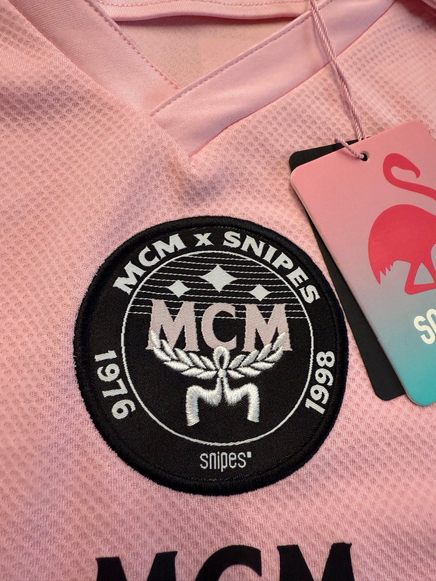 SNIPES X MCM SOCCER JERSEY - PINK (M) (NEW)