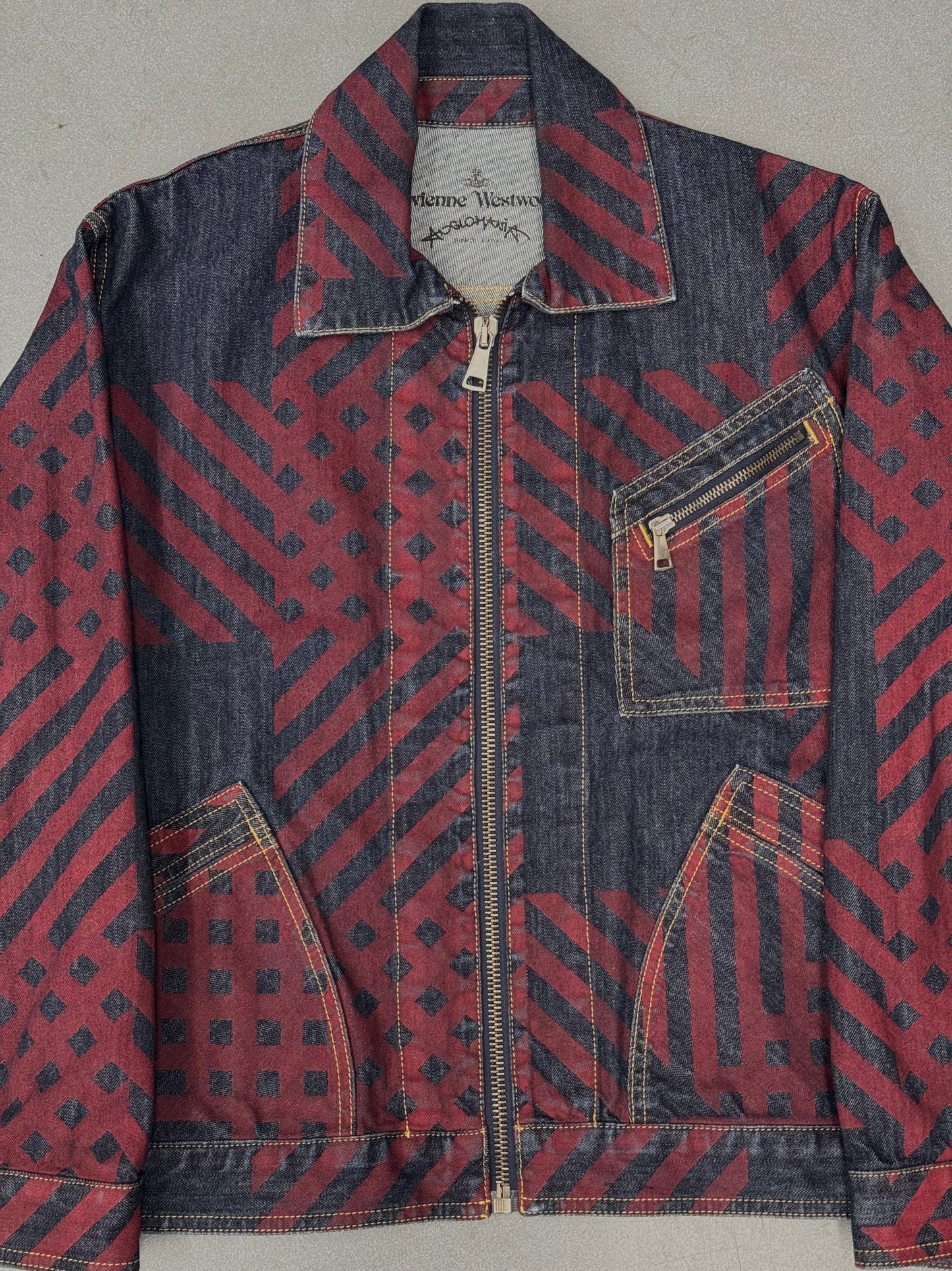 VIVIENNE WESTWOOD ANGLOMANIA CHECK PRINT COACH JACKET