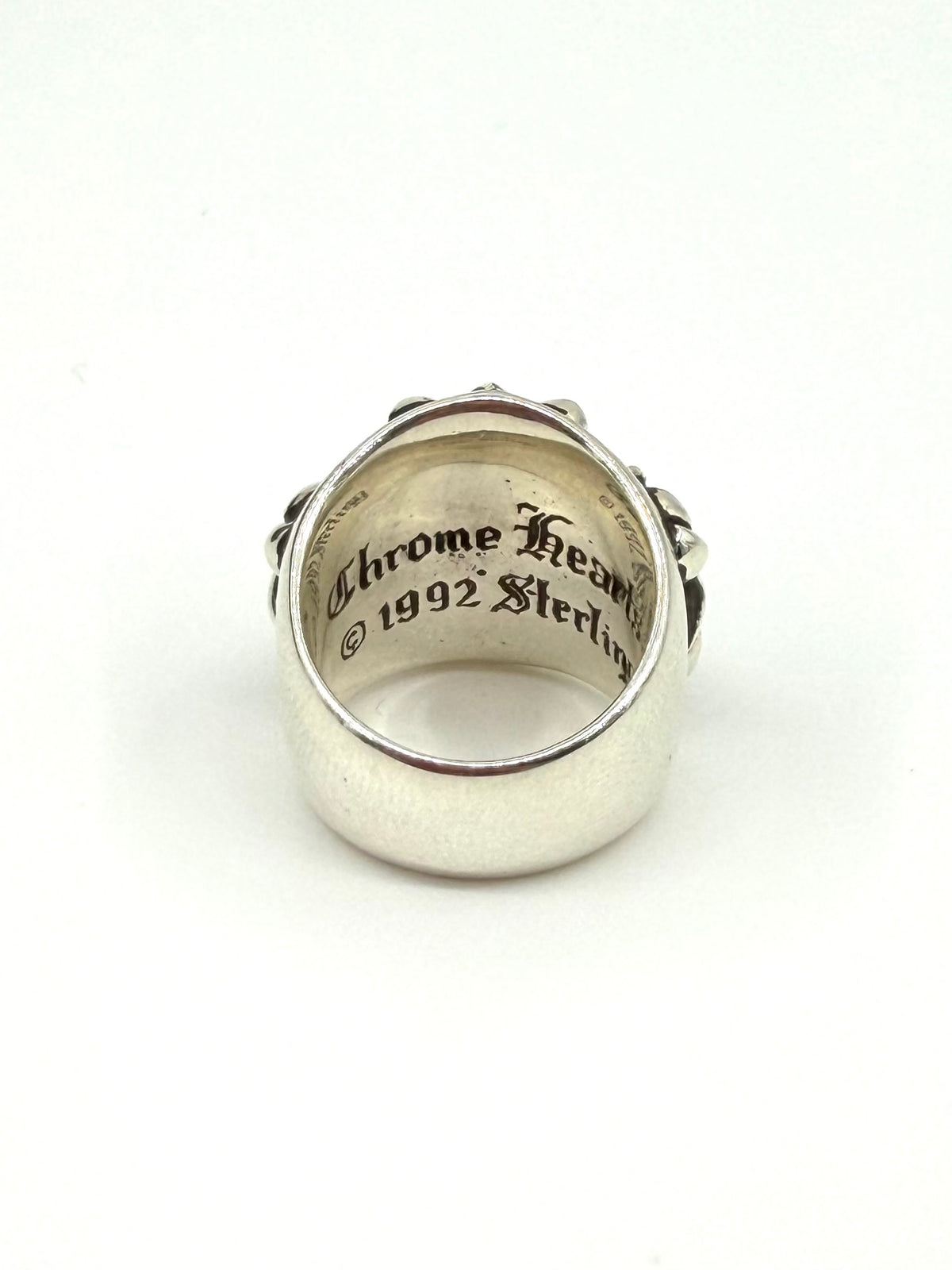 CHROME HEARTS KEEPER SILVER RING