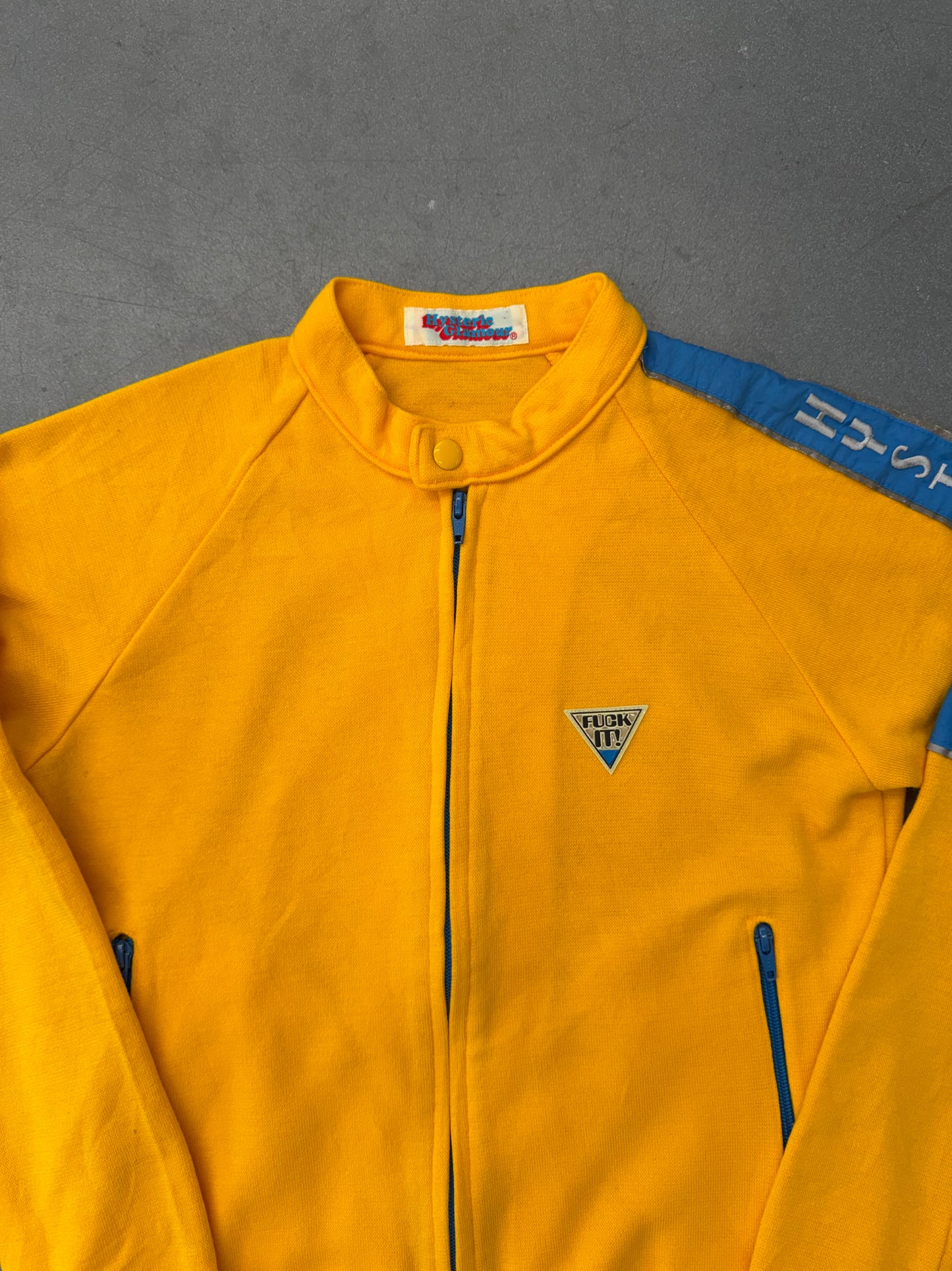 VINTAGE HYSTERIC GLAMOUR FUCK IT! ZIP UP TRACK JACKET