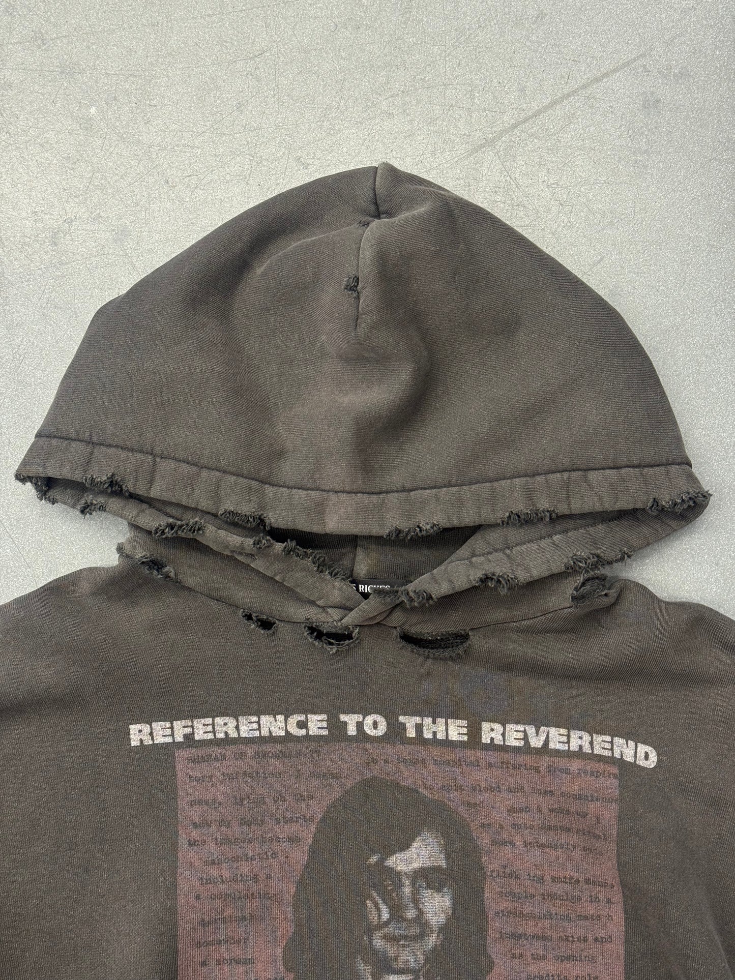 FW25 ENFANTS RICHES DEPRIMES REFERENCE TO THE REVEREND HOODIE
