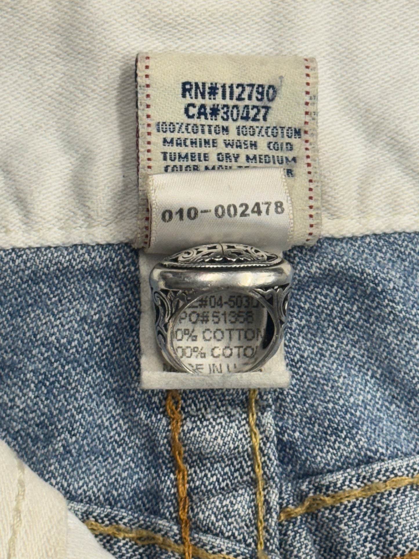 Y2K TRUE RELIGION PATCHWORK FLARED JEANS