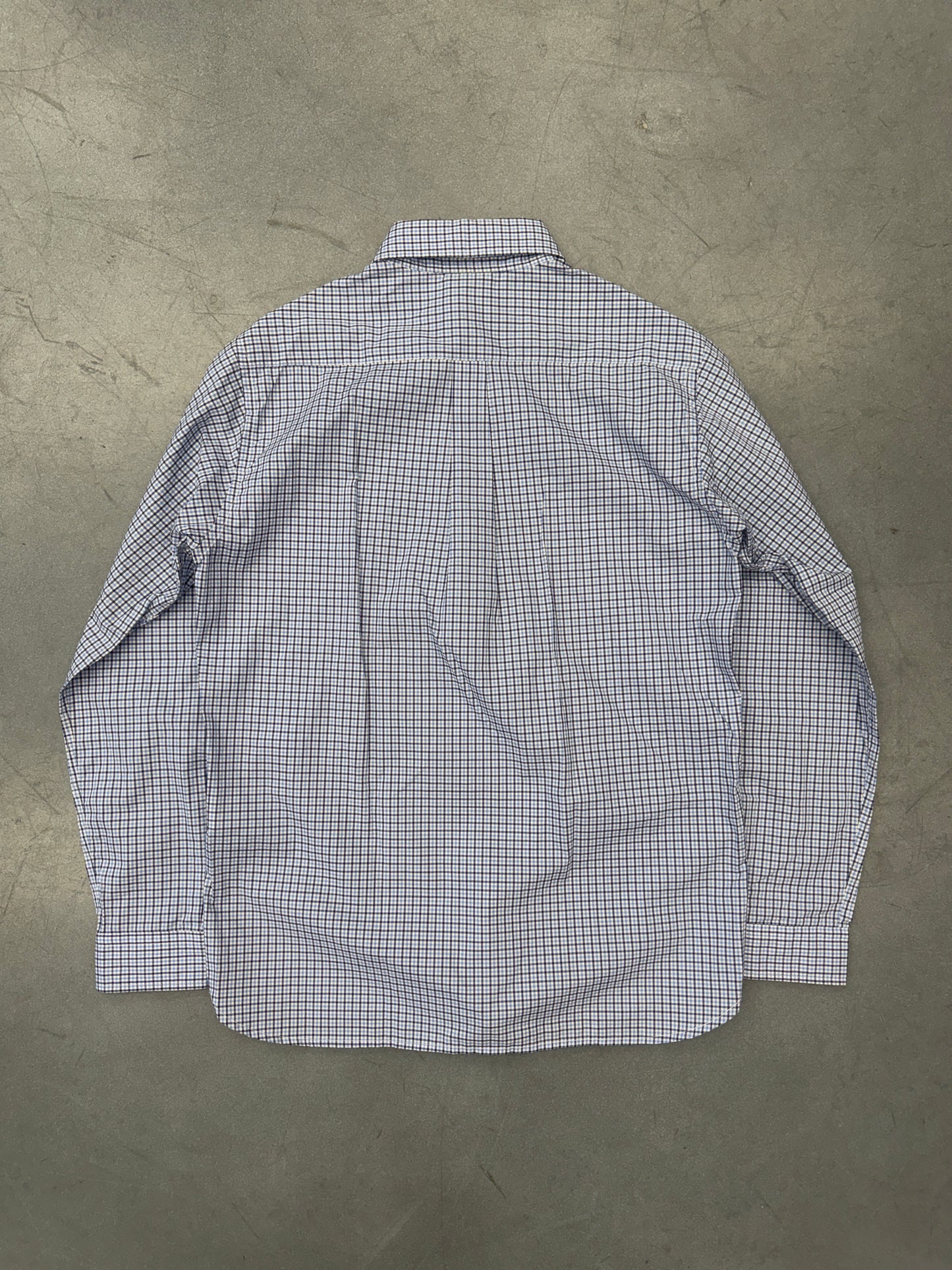 2011 BILLIONAIRE BOYS CLUB PLAID BUTTON-UP DRESS SHIRT