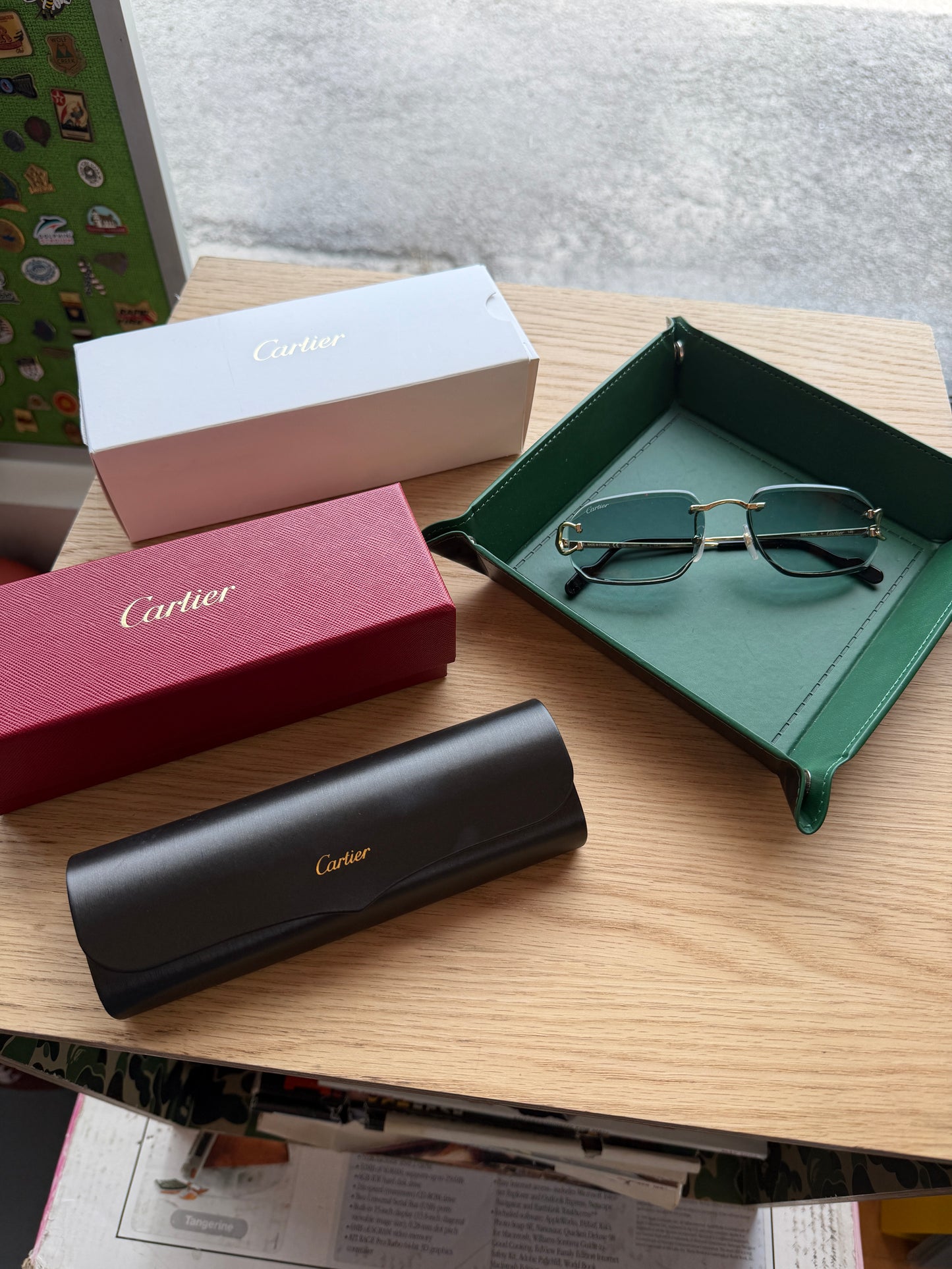 CARTIER PICCADILLY RIMLESS SUNGLASSES CT0468S (NEW WITH BOX)