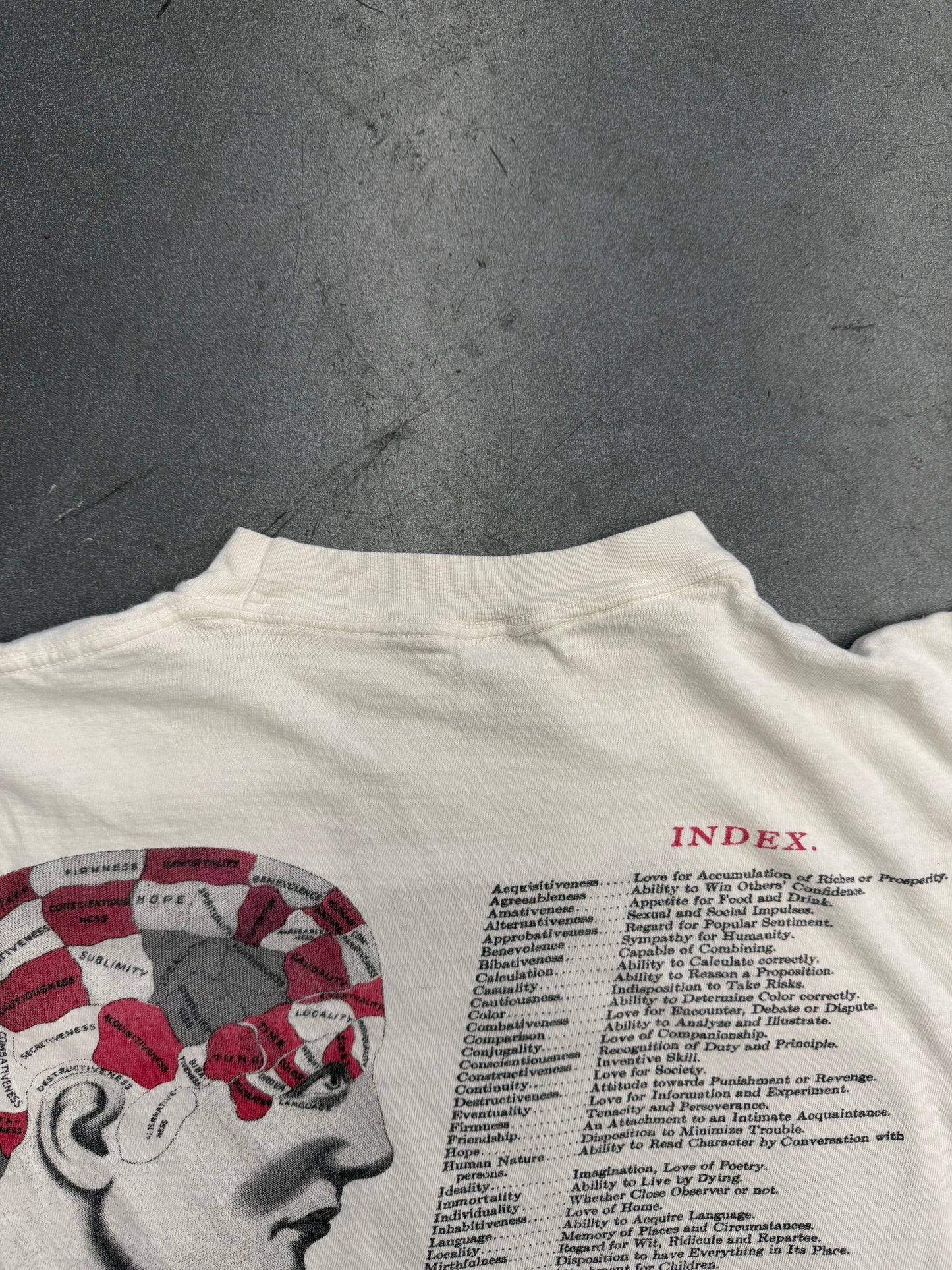 1995 PEARL JAM VITALOGY INDEX TEE (SHORT HILLS TAG)