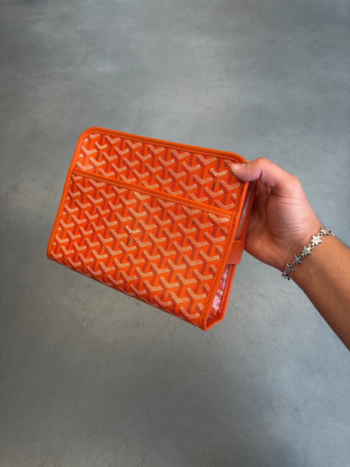 GOYARD JOUVENCE TOILETRY POUCH - GOYARDINE ORANGE