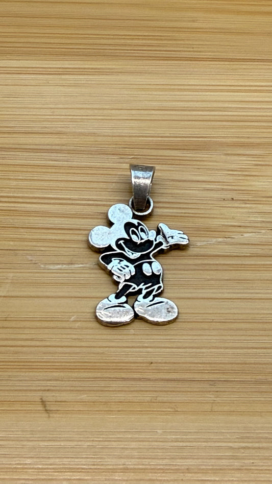 VINTAGE DISNEY MICKEY MOUSE SILVER PENDANT