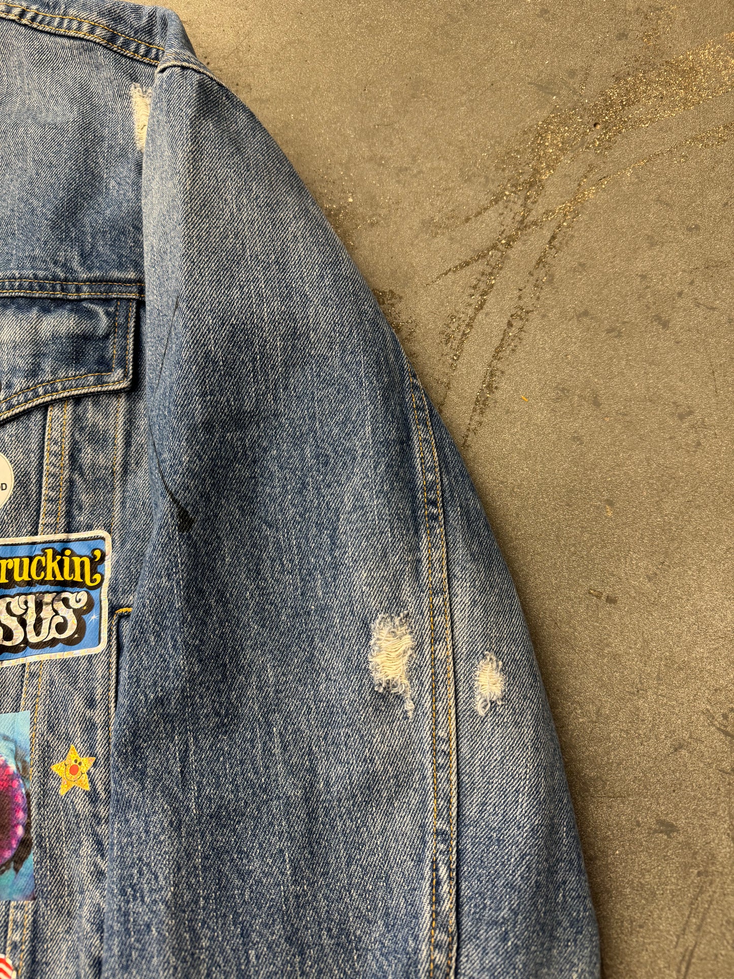 PALY HOLLYWOOD TRY-HARD DENIM TRUCKER JACKET