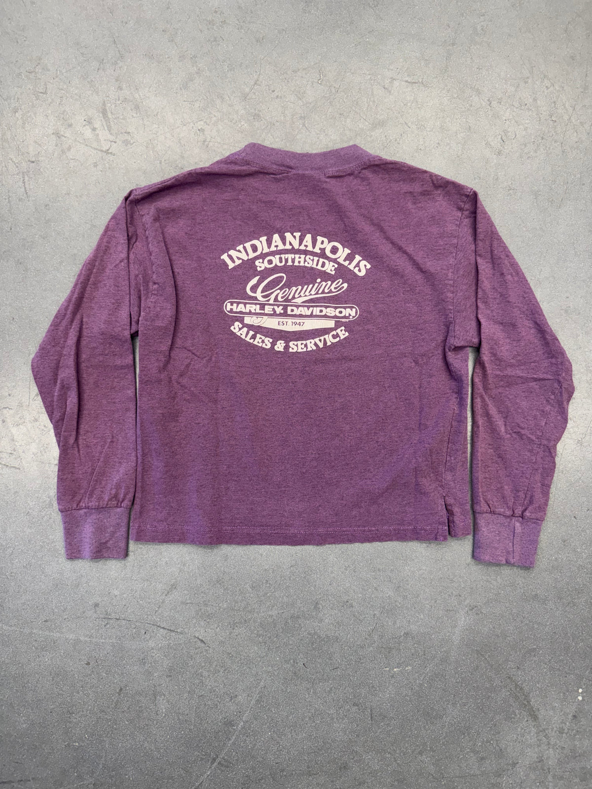 00'S HARLEY-DAVIDSON INDIANAPOLIS SOUTHSIDE SALES & SERVICE WOMENS LONG SLEEVE TEE