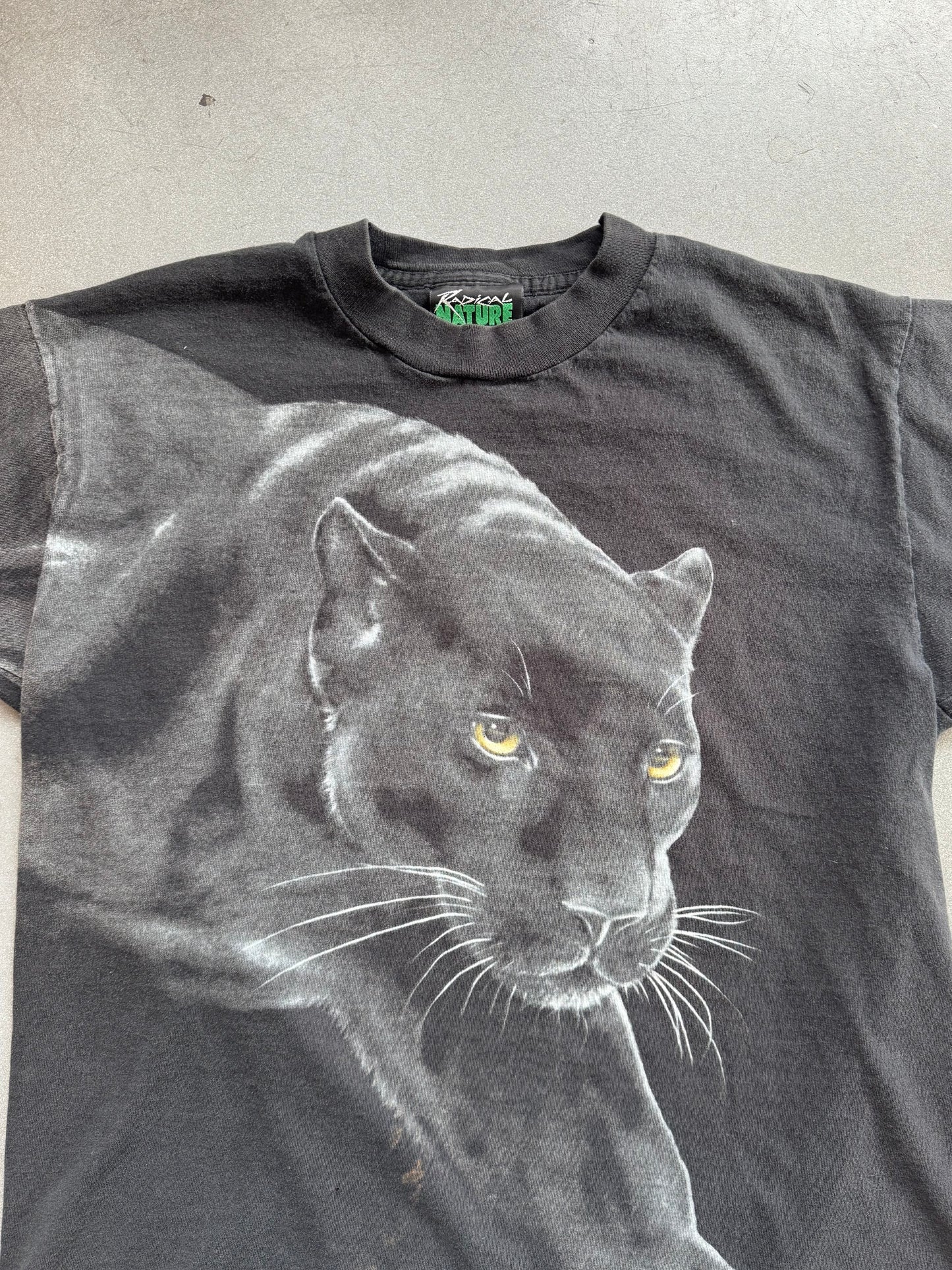 VINTAGE BLACK PANTHER MEGA PRINT TEE (RADICAL NATURE TAG)