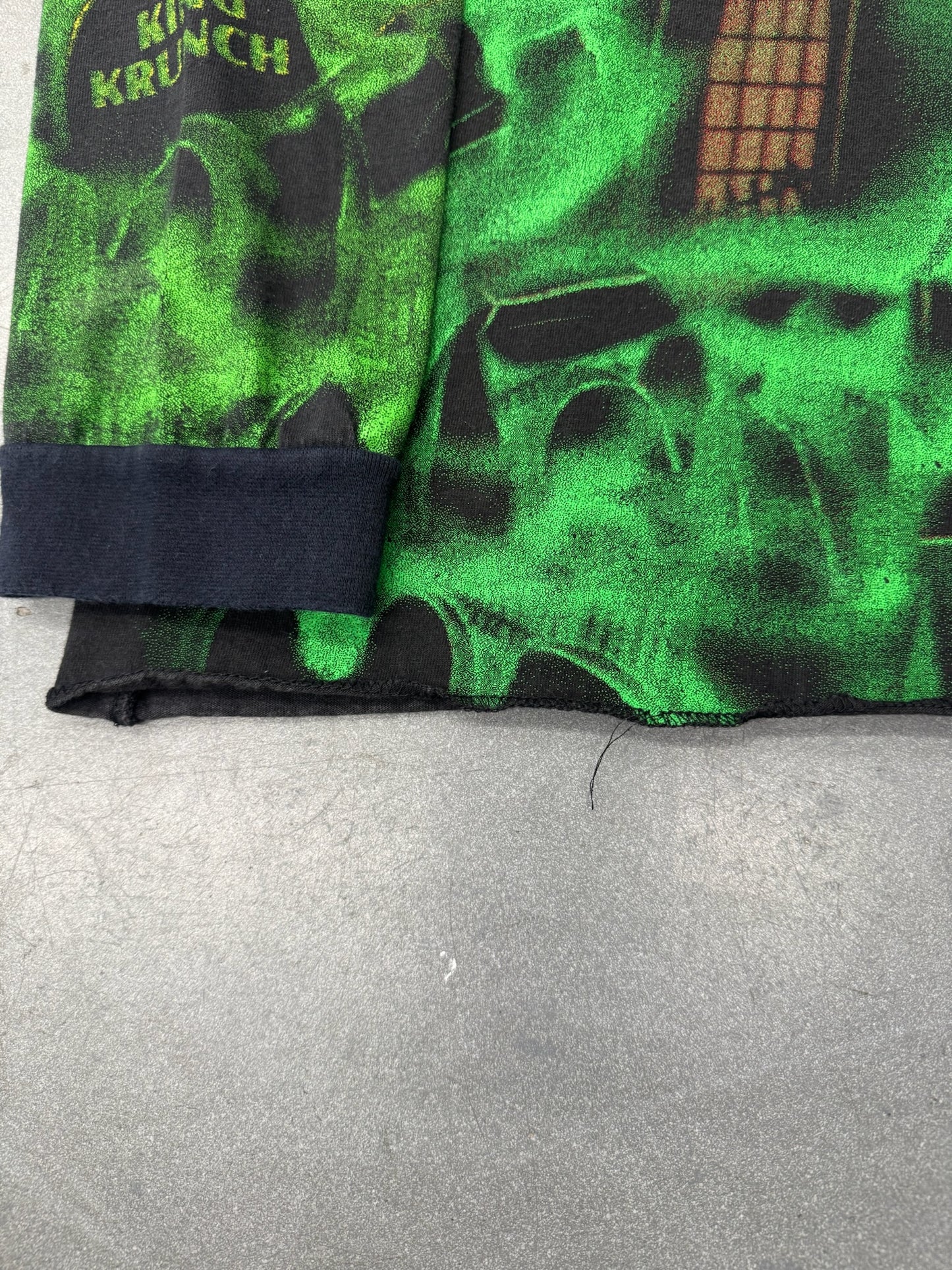 90S GRAVE DIGGER MONSTER TRUCK RACING AOP LS TEE (MADE IN USA TAG)