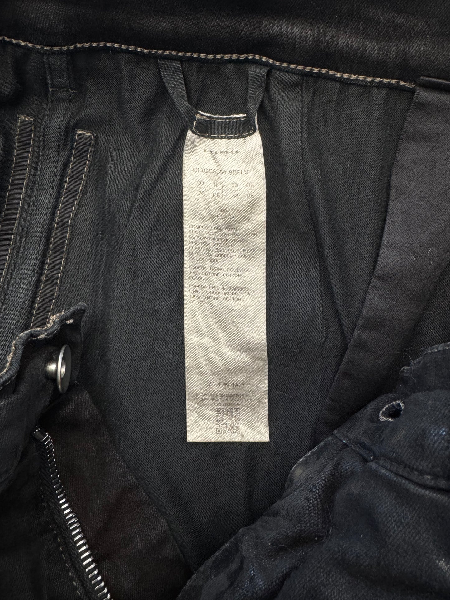 RICK OWENS DRKSHDW SLASHED TYRONE DENIM CUT TO SHORTS