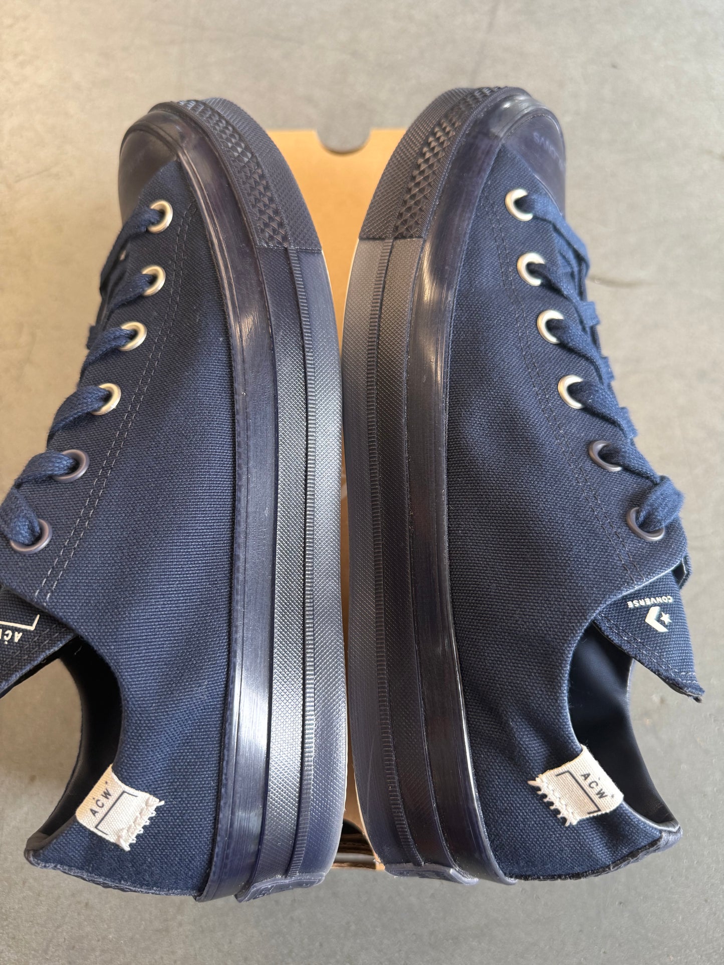 2023 SIZE 8 CONVERSE CHUCK TAYLOR ALL STAR 70 OX A-COLD-WALL NAVY (WITH BOX)