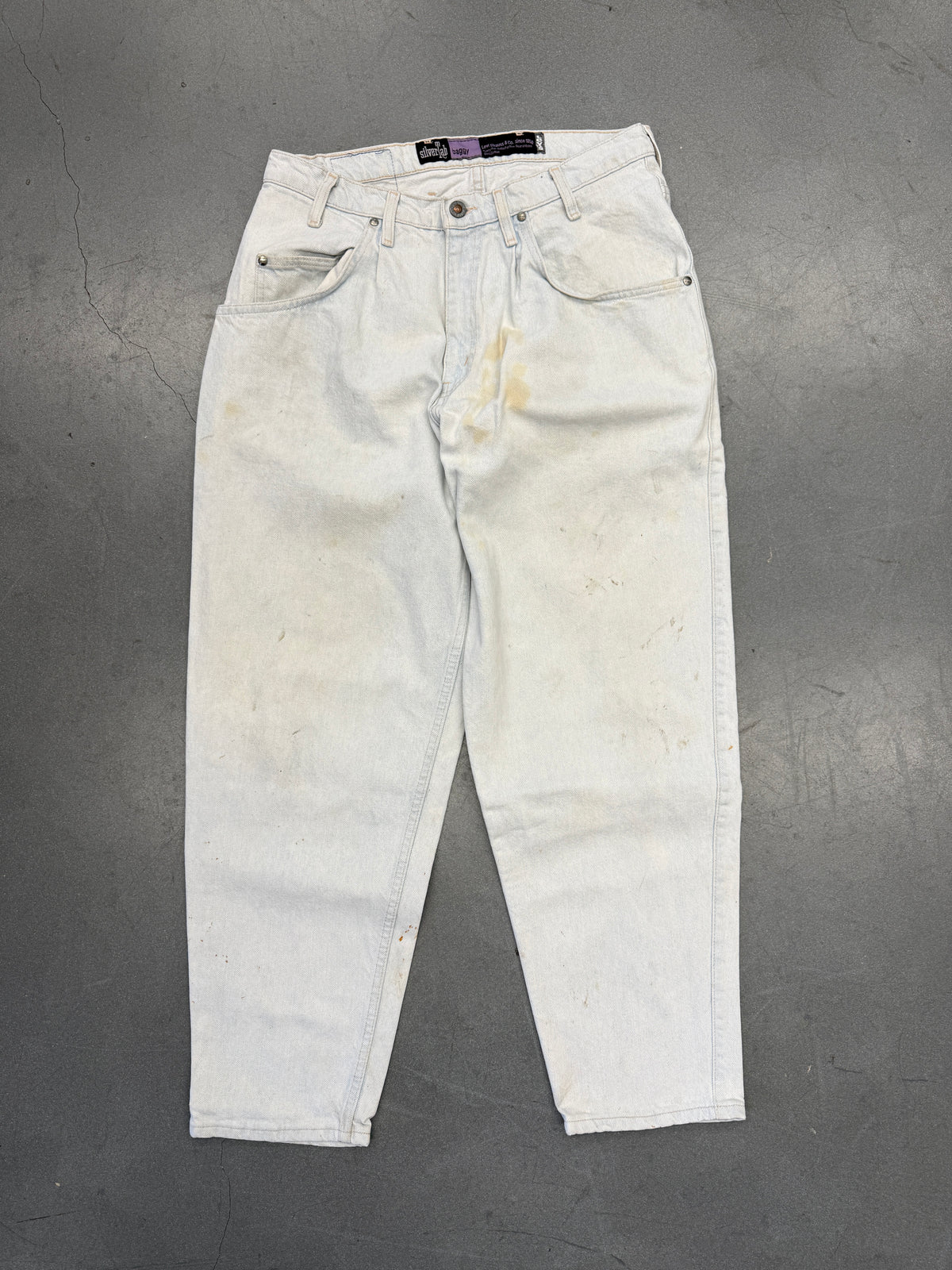 90S LEVI'S SILVERTAB BAGGY JEANS - LIGHT WASH (33X30)