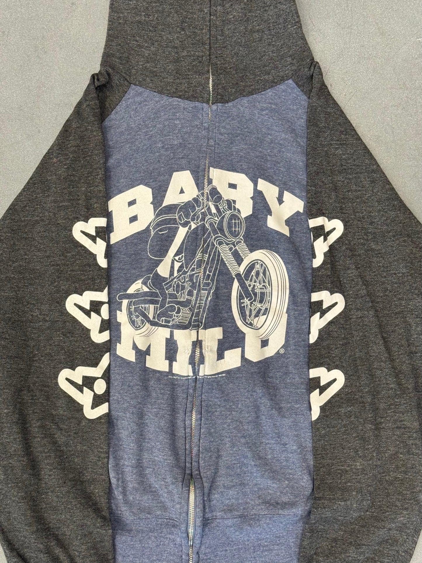 2007 BAPE BABY MILO MOTORCYCLE FULL ZIP HOODIE