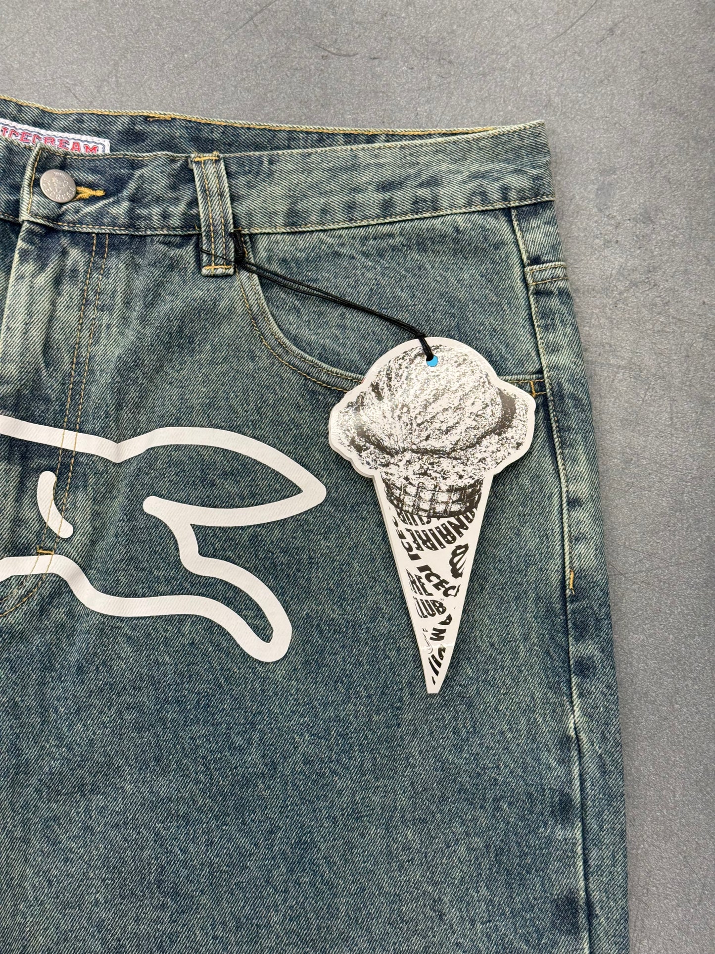 BILLIONAIRE BOYS CLUB RUNNING DOG TRIPLE SCOOP DENIM PANT