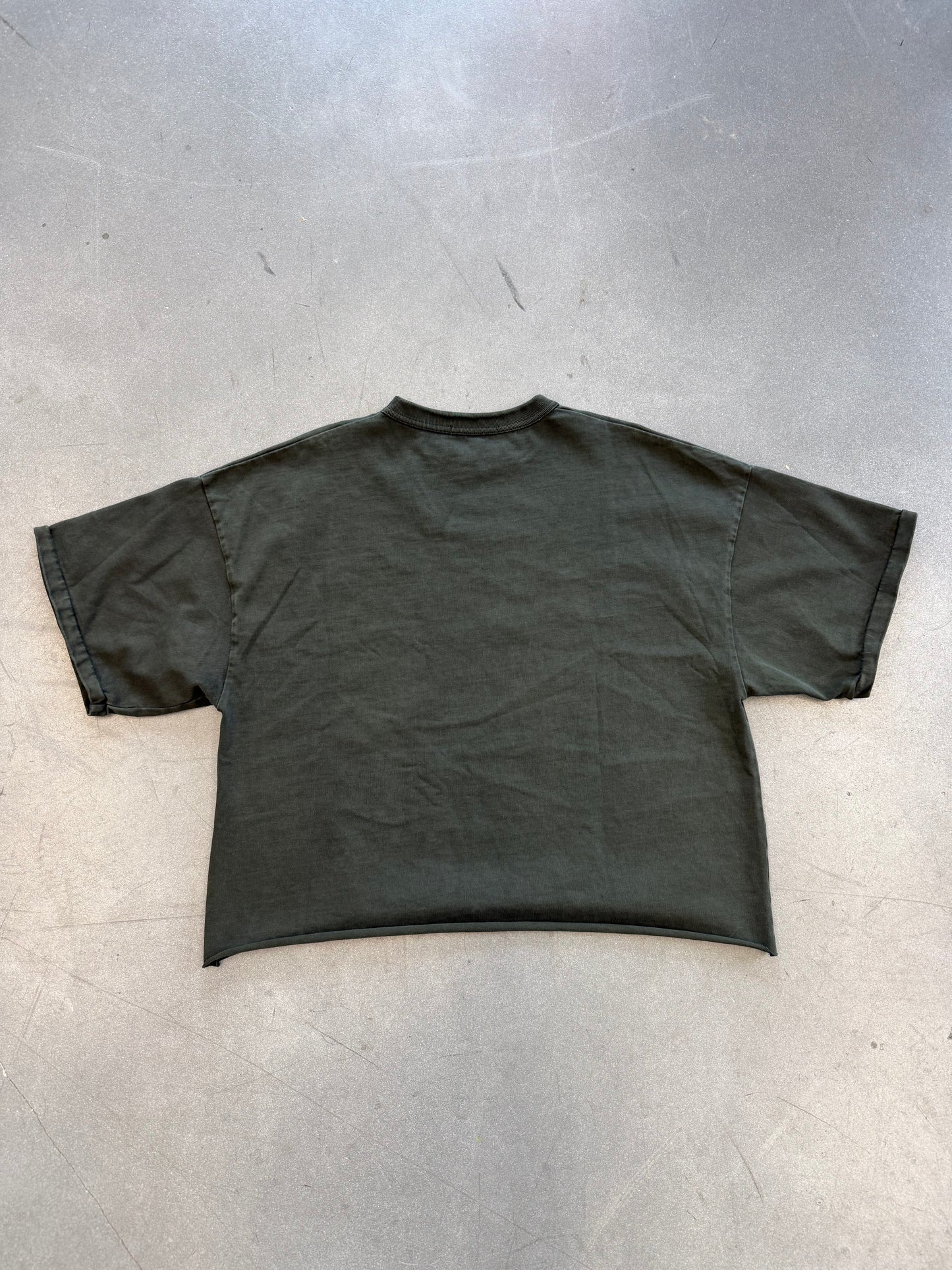 YEEZY SEASON 5 CALI SPORT TEE - GREEN (S) (CROPPED)