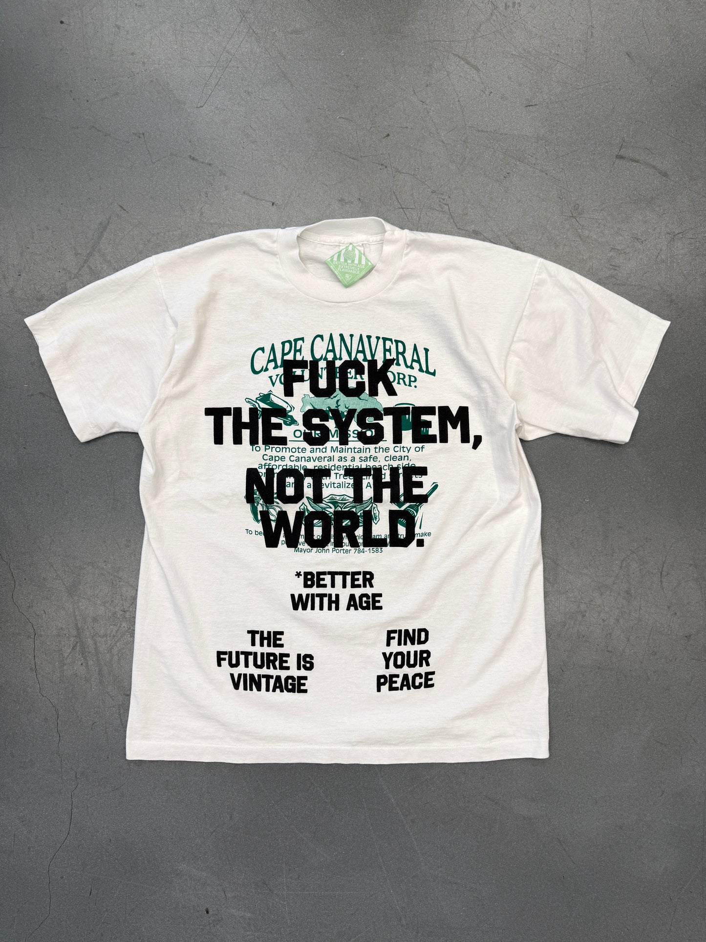 BETTER WITH AGE FUCK THE SYSTEM TEE