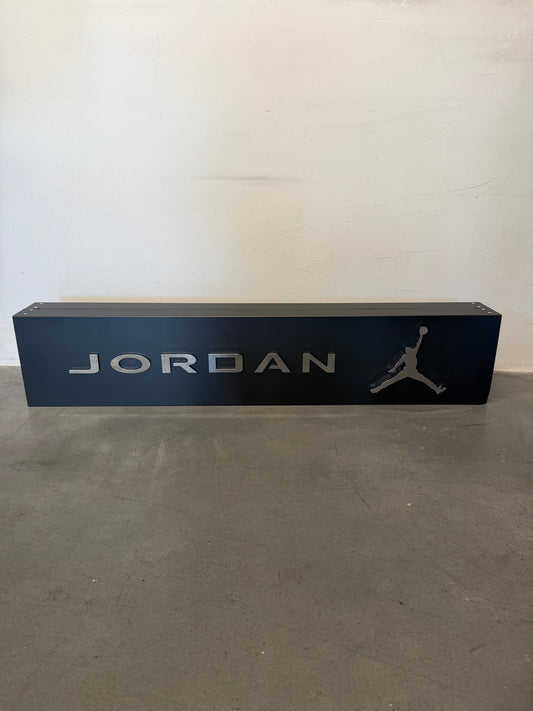 VINTAGE MICHAEL JORDAN DOUBLE SIDED WINDOW BANNER DISPLAY