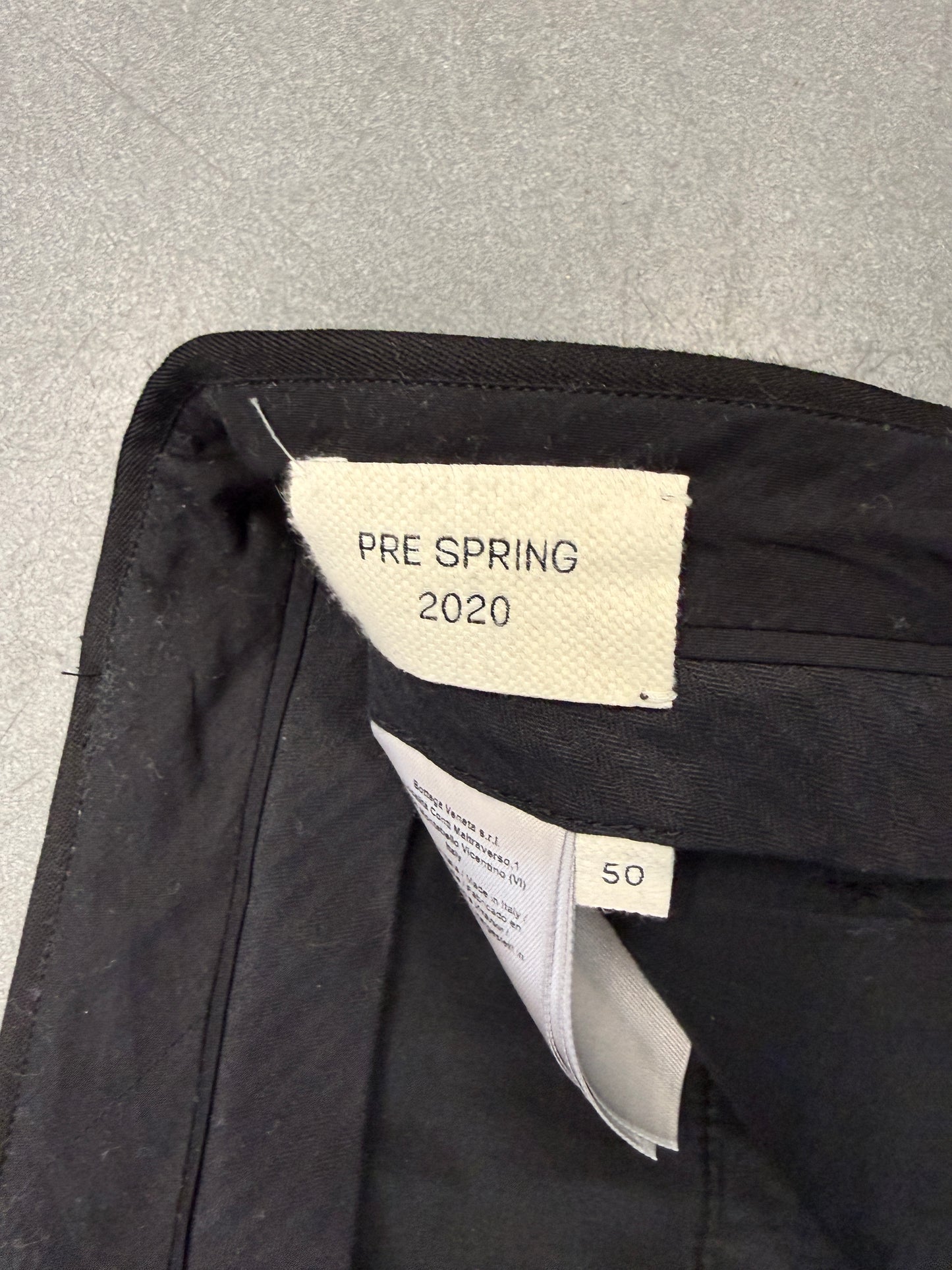 PRE SPRING 2020 BOTTEGA VENETA BLACK DRESS SLACKS (SIZE 50)