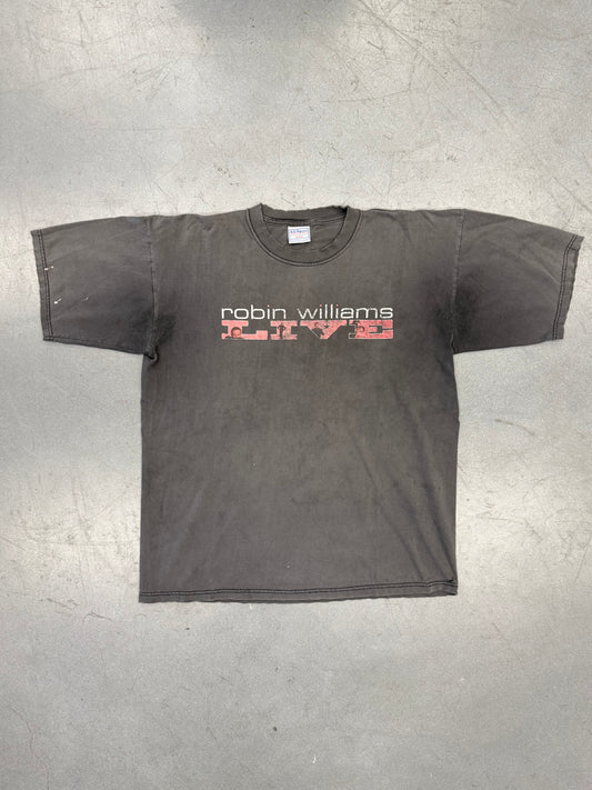 VINTAGE ROBIN WILLIAMS LIVE PARENTAL ADVISORY TEE (ALL SPORT TAG)