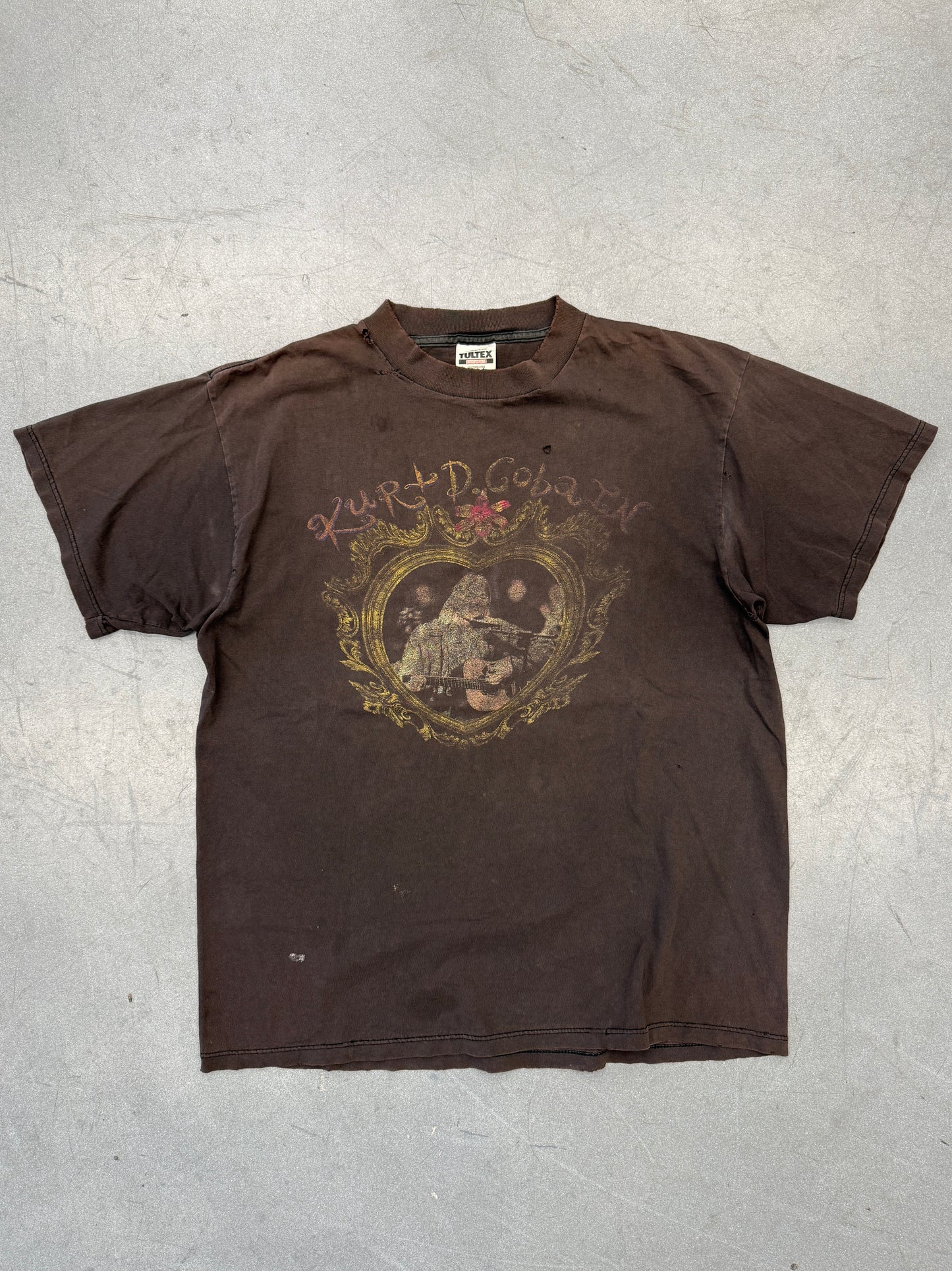 1994 KURT COBAIN MTV UNPLUGGED "THE SUN IS GONE BUT I HAVE A LIGHT" MEMORIAL TEE (TULTEX TAG)