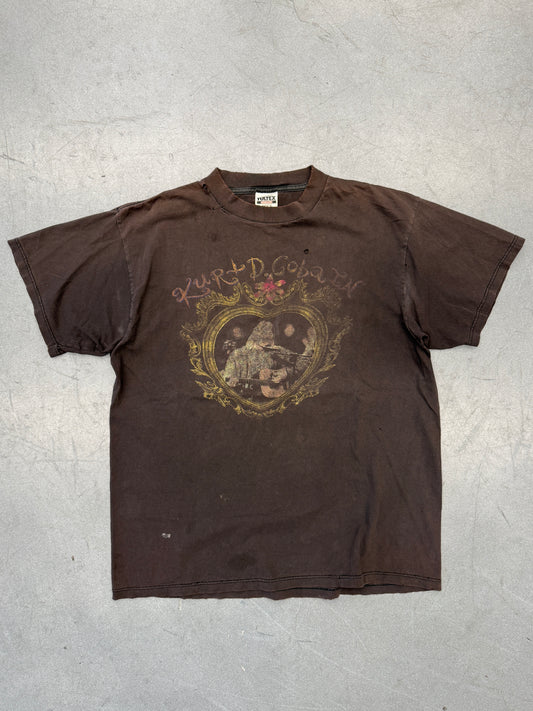 1994 KURT COBAIN MTV UNPLUGGED "THE SUN IS GONE BUT I HAVE A LIGHT" MEMORIAL TEE (TULTEX TAG)