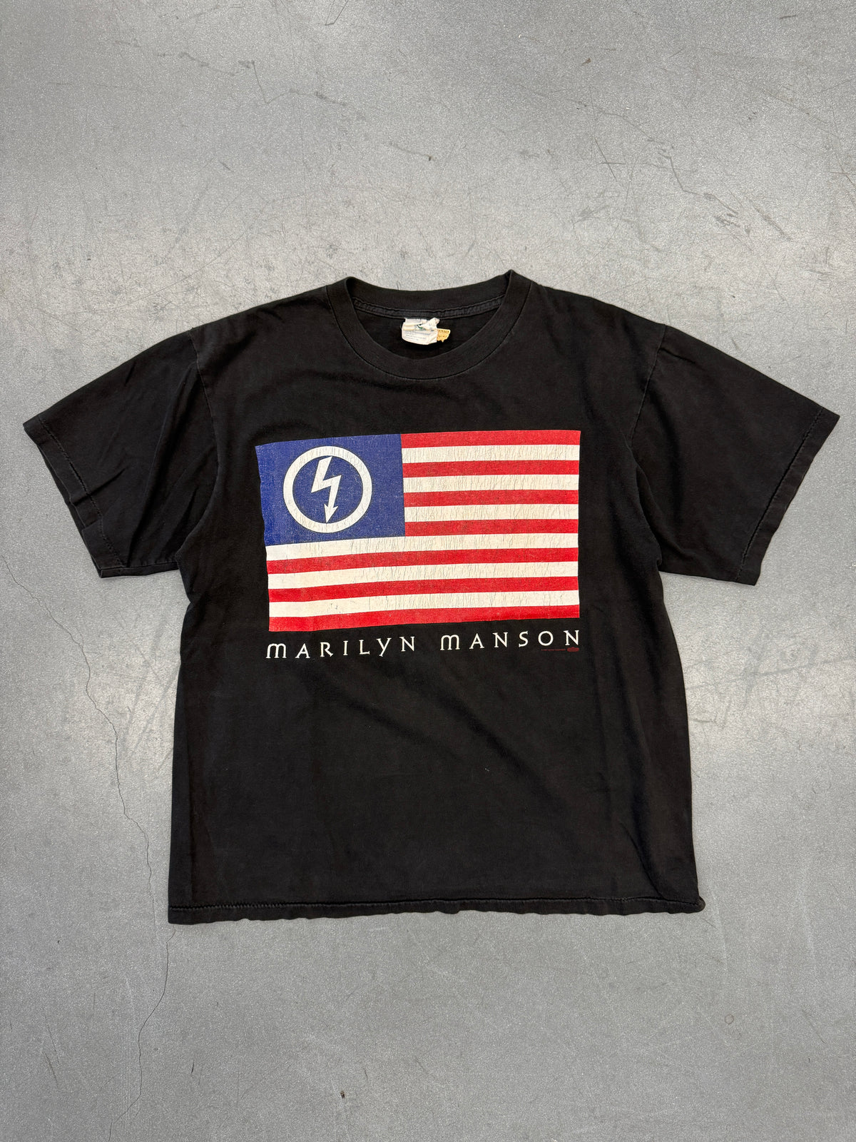 1997 MARILYN MANSON AMERICAN BY BIRTH ANTICHRIST BY CHOICE TEE (WINTERLAND TAG)