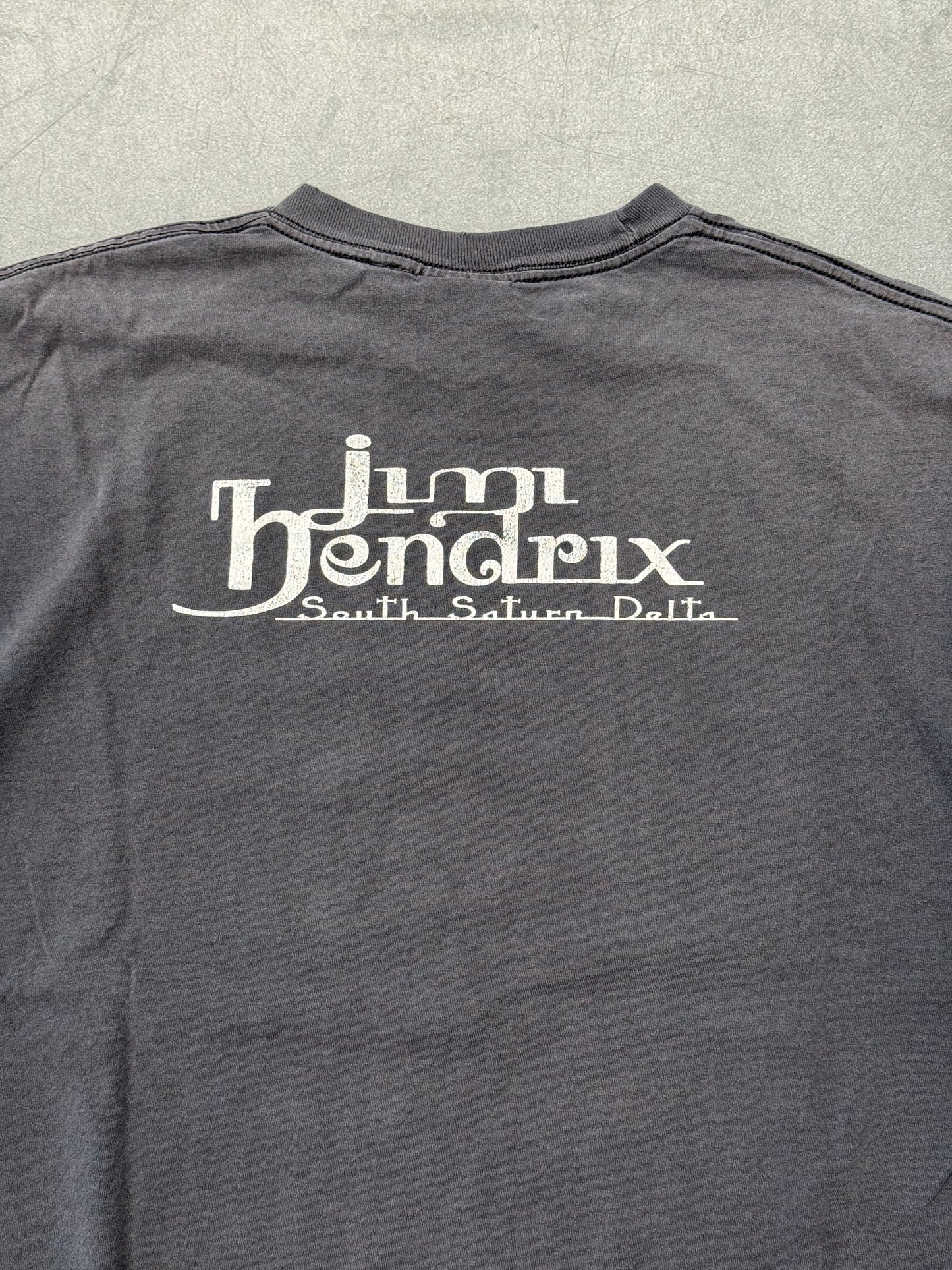 2000 JIMI HENDRIX SOUTH SATURN DELTA PAINT SPLATTER TEE (ZION TAG)