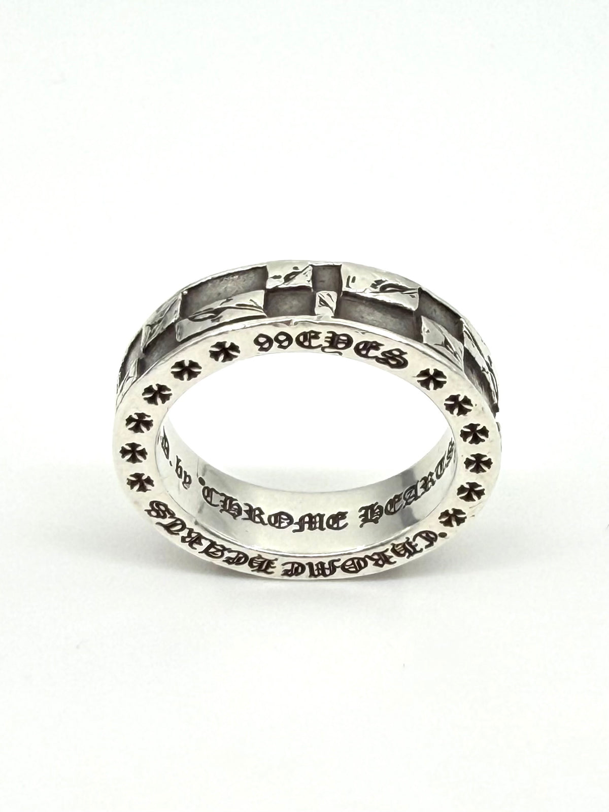 CHROME HEARTS MATTY BOY 99 EYES SILVER SPACER RING