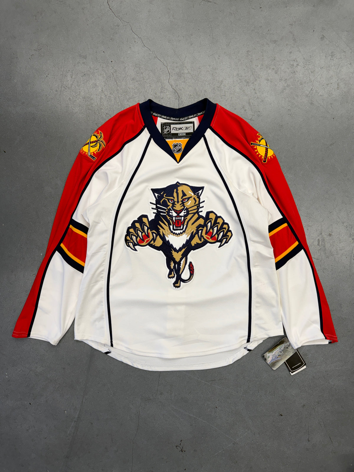 2007 FLORIDA PANTHERS NHL REEBOK CCM CENTER ICE AUTHENTIC HOCKEY JERSEY (NWT)