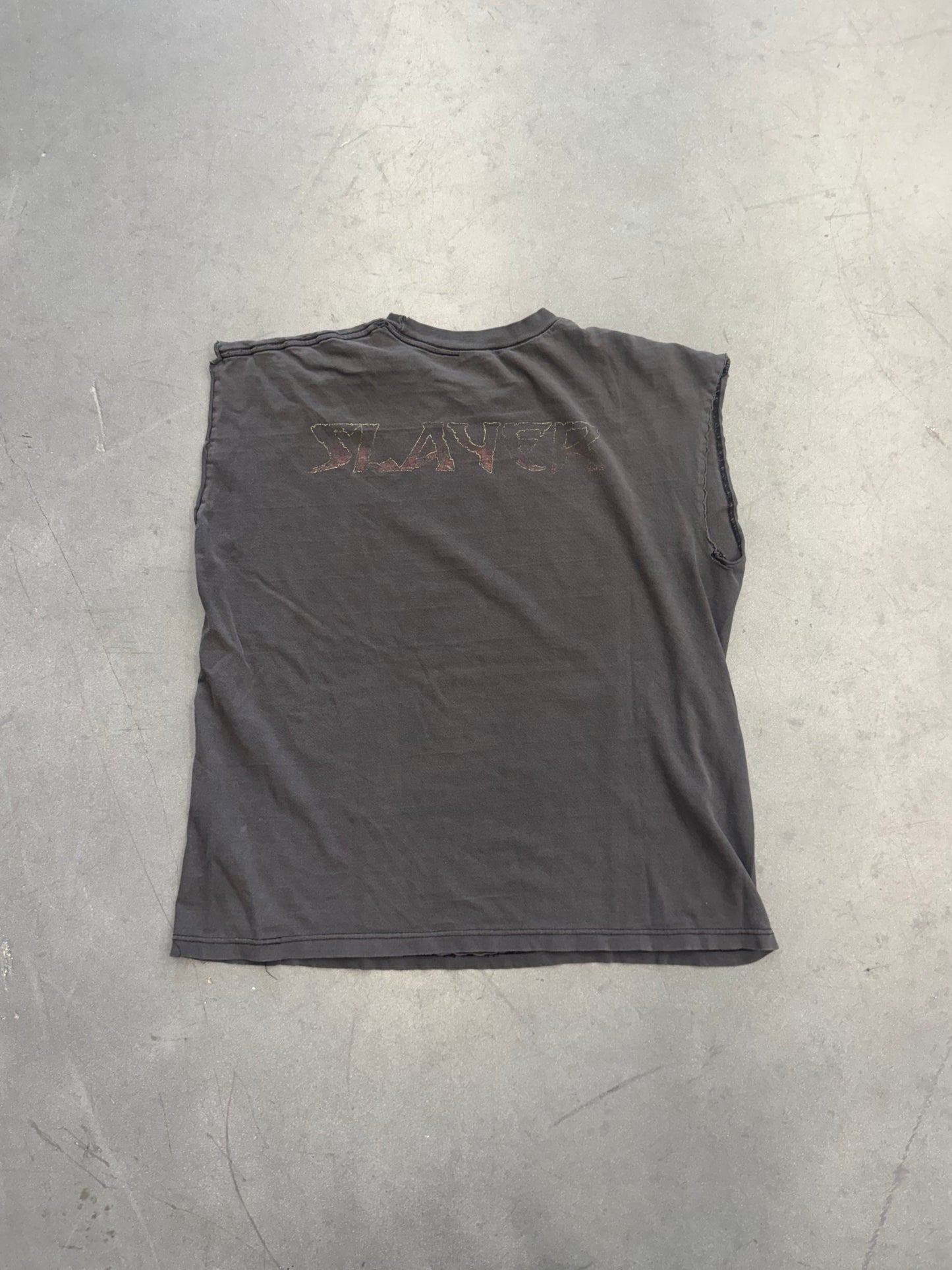 90S SLAYER GORE FACE CUT-OFF TEE (PULLED TAG)
