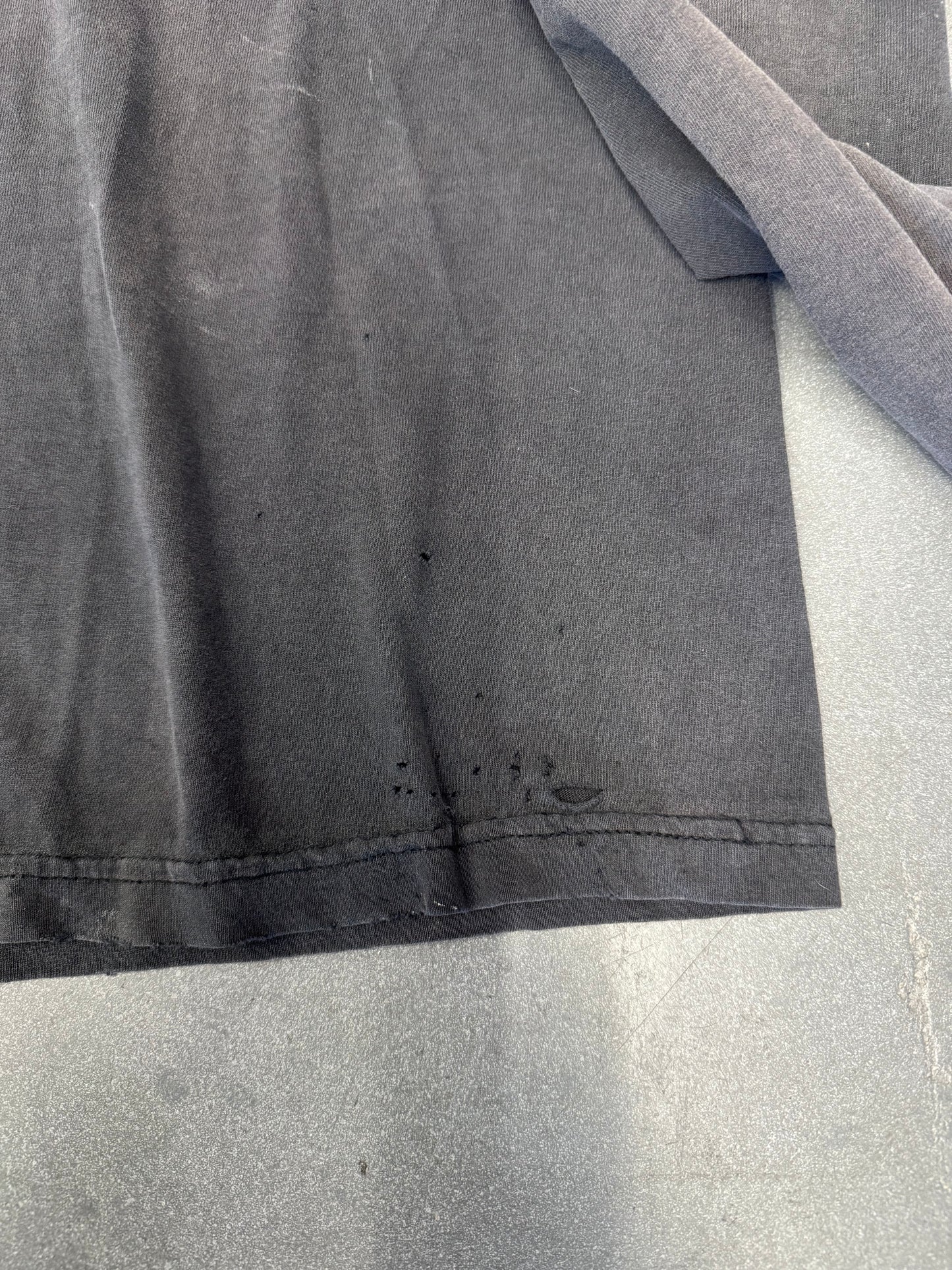 00'S WEST COAST CHOPPERS "CHOPPERS FOR LIFE" SPELLOUT LS DISTRESSED TEE (JESSE WHO TAG)