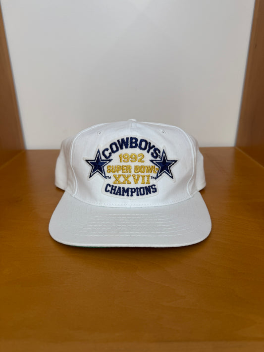 1992 COWBOYS SUPERBOWL XXVII WORLD CHAMPIONS SNAPBACK HAT (THE SPORTSMAN TAG)