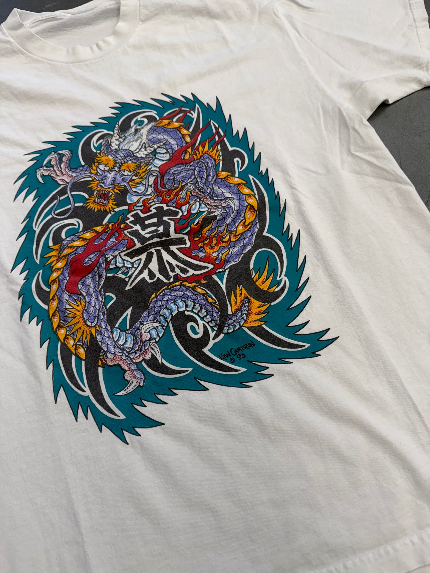 1993 KEN CAMERON SOUTH BEACH TATTOO TEE (PULLED TAG)