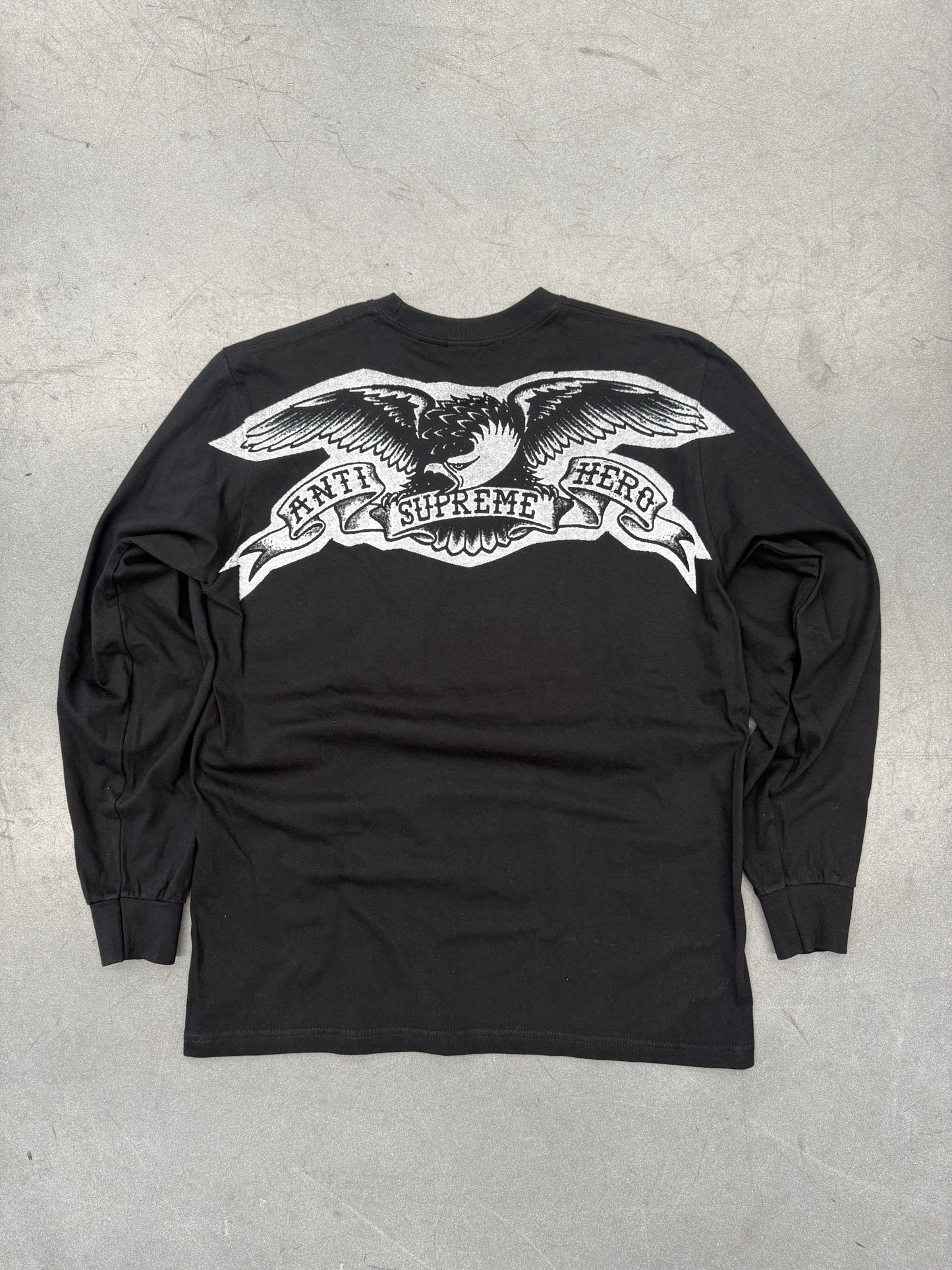 FW25 SUPREME ANTIHERO EAGLE LS TEE - BLACK