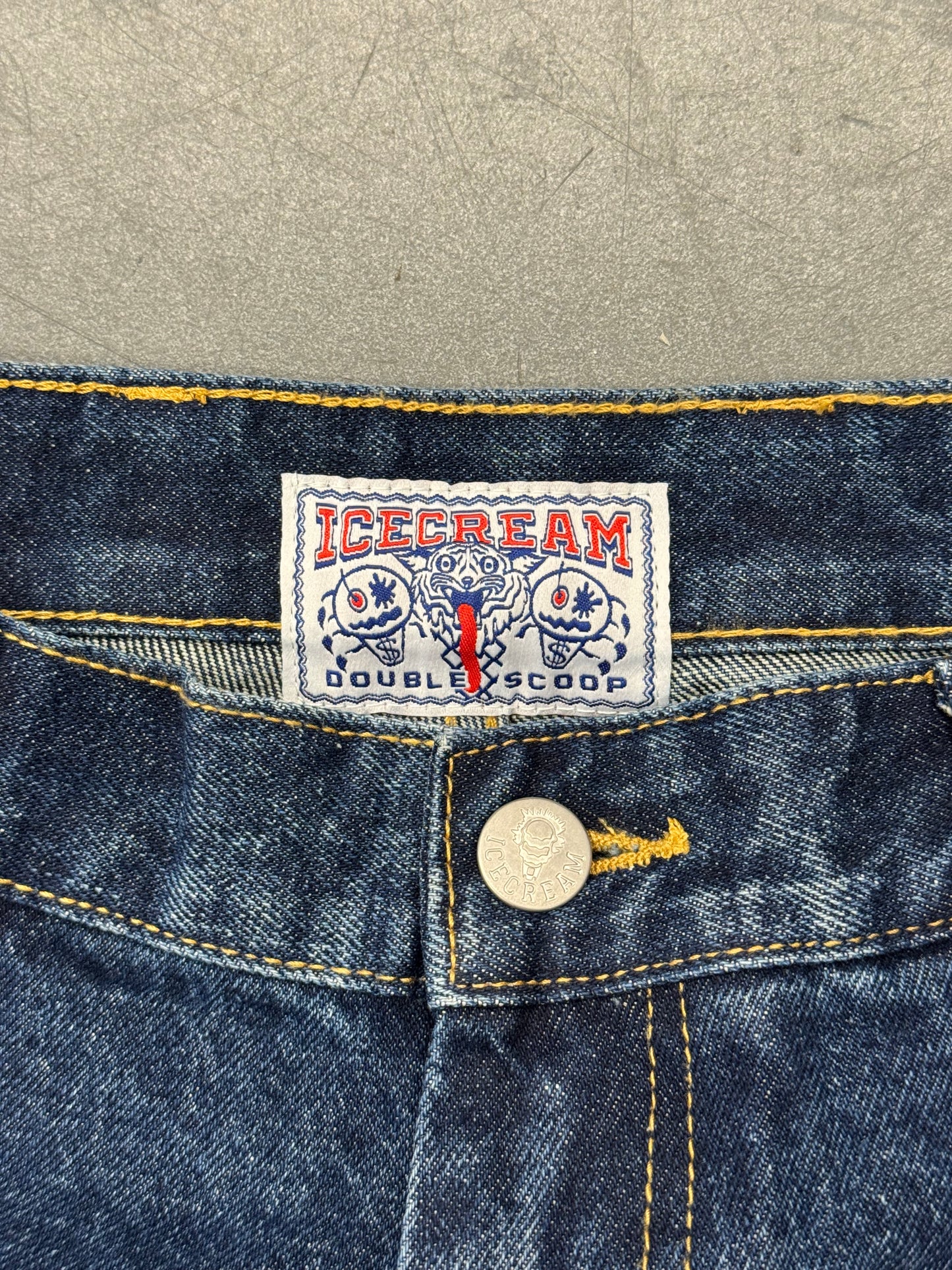 BILLIONAIRE BOYS CLUB RUNNING DOG DOUBLE SCOOP DENIM PANT