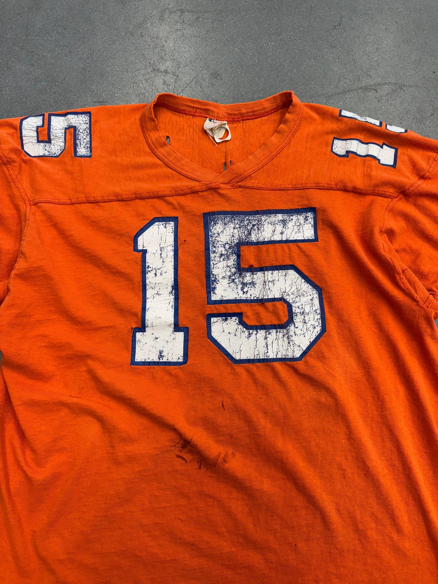 80S CHAMPION COTTON FOOTBALL JERSEY #15