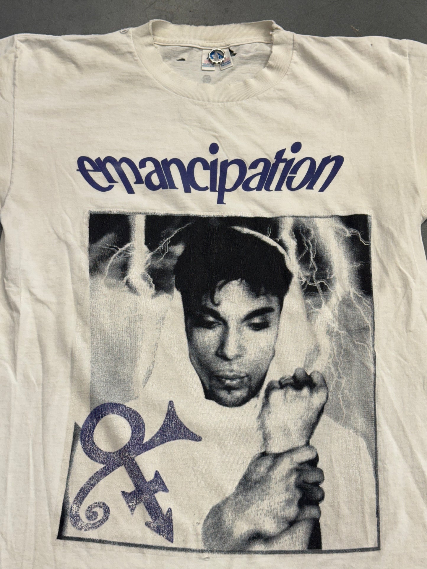 90S PRINCE EMANCIPATION DISTRESSED ALBUM TEE (AAA TAG)