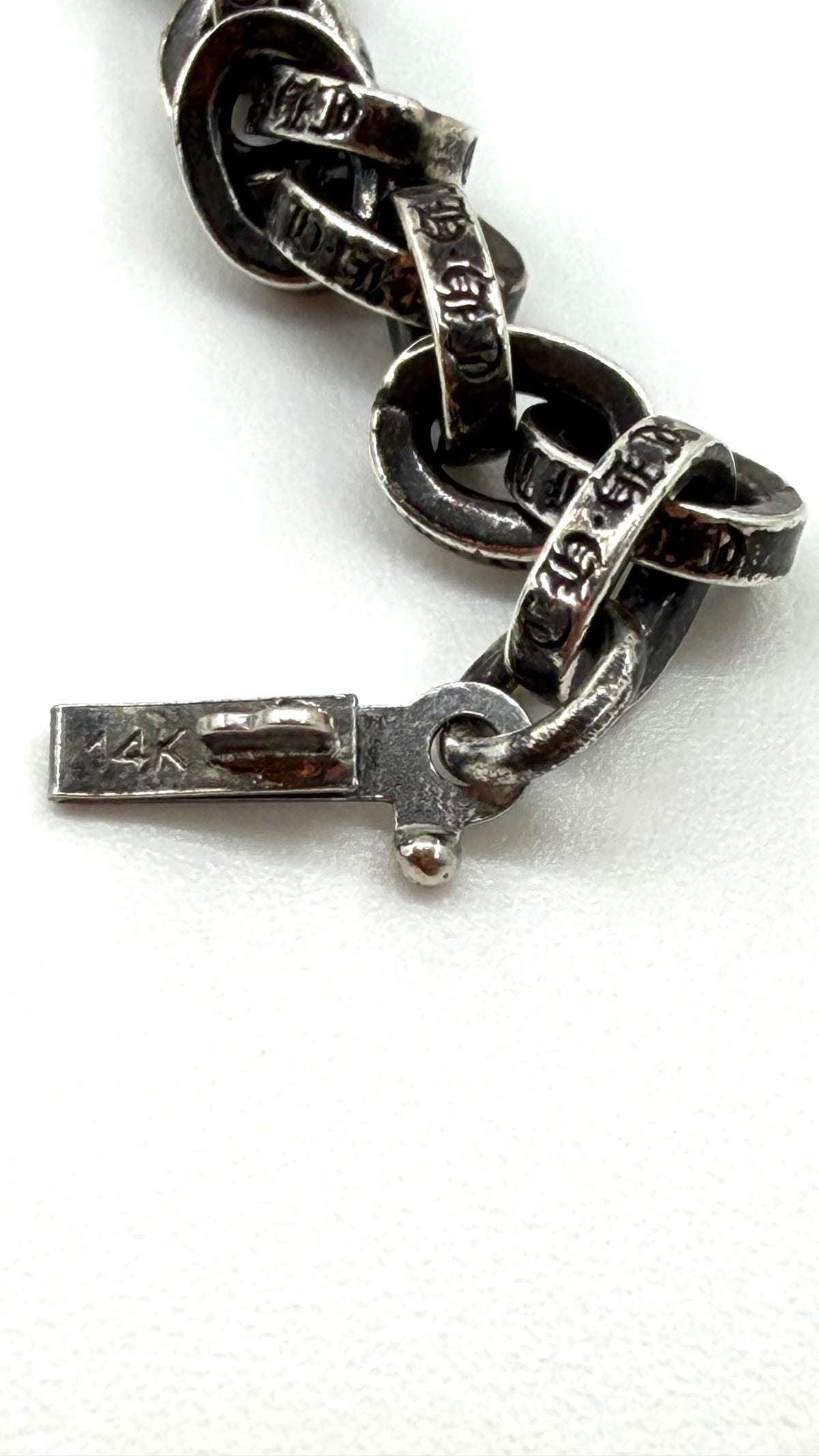 CHROME HEARTS SILVER PAPER CHAIN BRACELET
