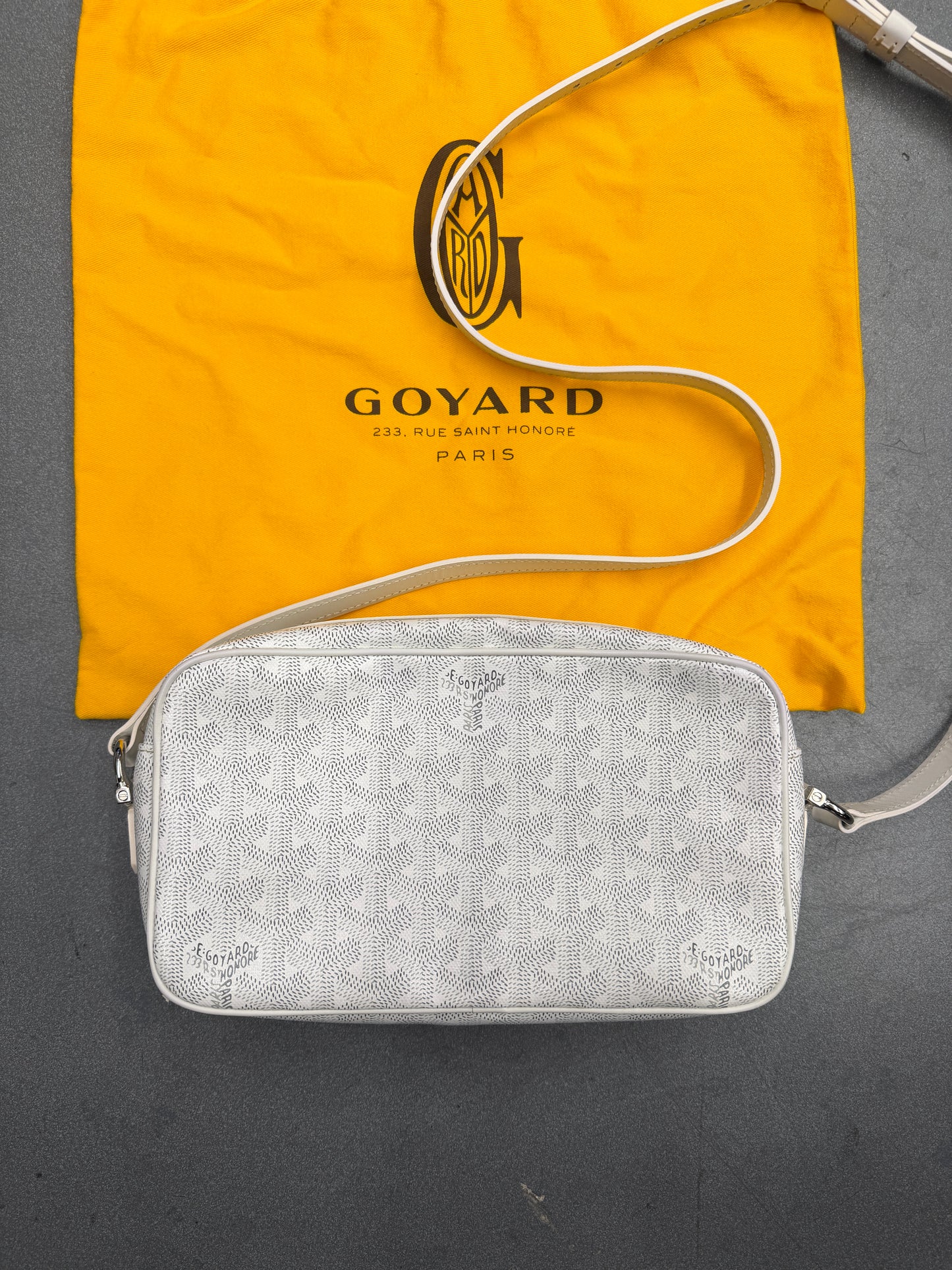 GOYARD SAC CAP VERT CROSSBODY BAG - WHITE