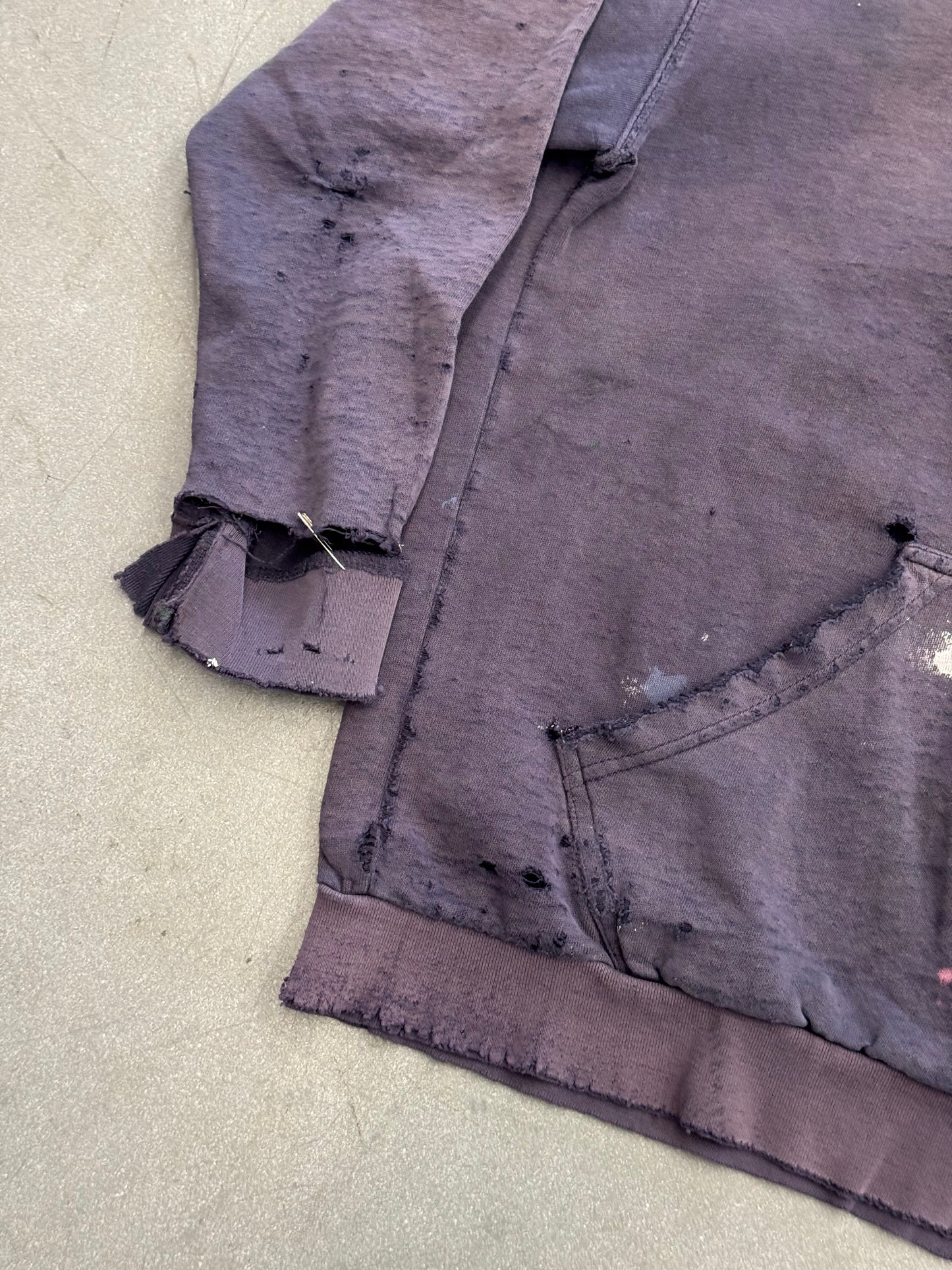 Y2K LEVI STRAUSS SIGNATURE DISTRESSED PULLOVER HOODIE