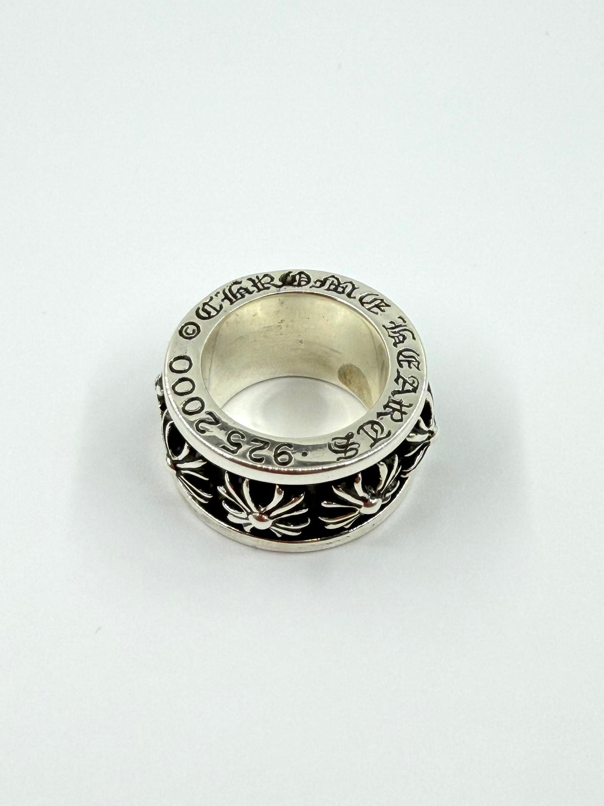 CHROME HEARTS PLUS SPINNER SILVER RING