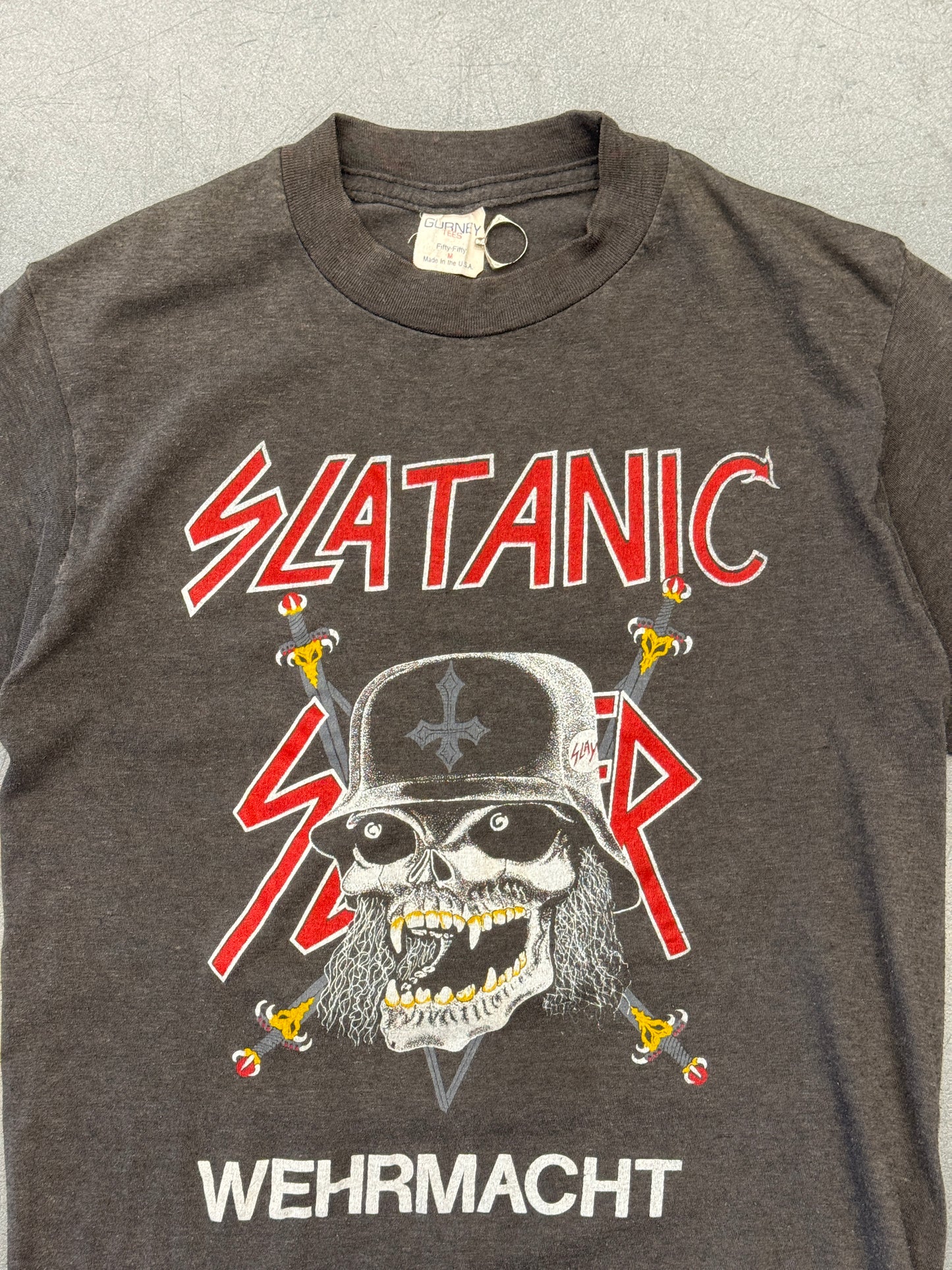 1994 SLAYER SLATANIC WEHRMACHT WORLD TOUR TEE (GURNEY TAG)