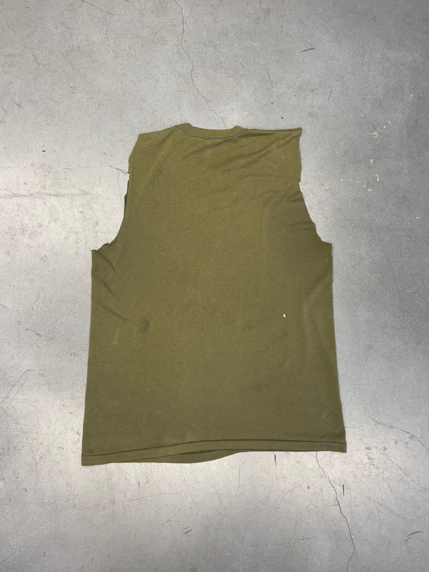 90S U.S. ARMY MESS WITH THE BEST CUT-OFF TEE (FADED TAG)