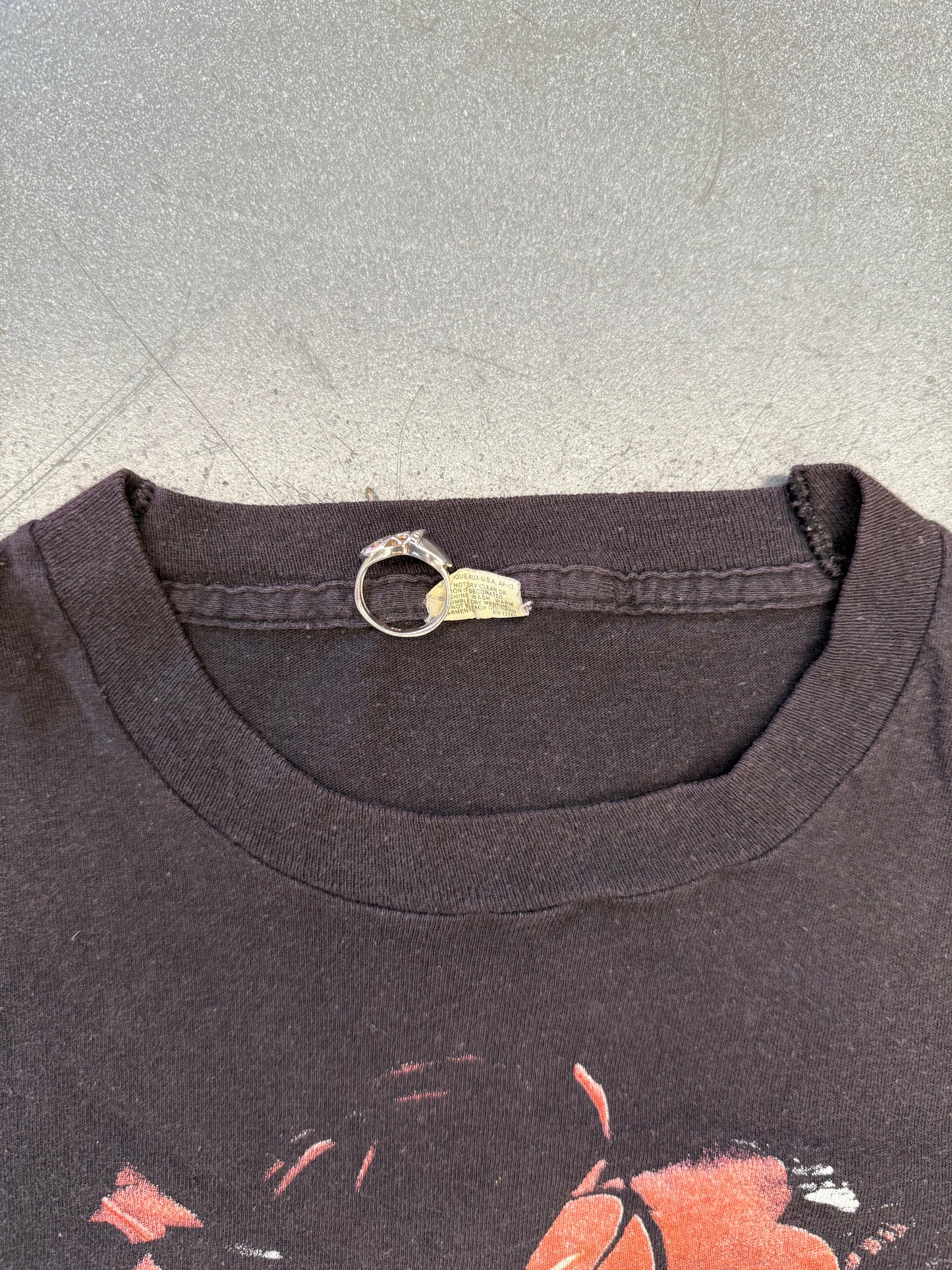 1987 SIOUXSIE AND THE BANSHEES ZEBRA TEE (CUT SCREEN STARS TAG)