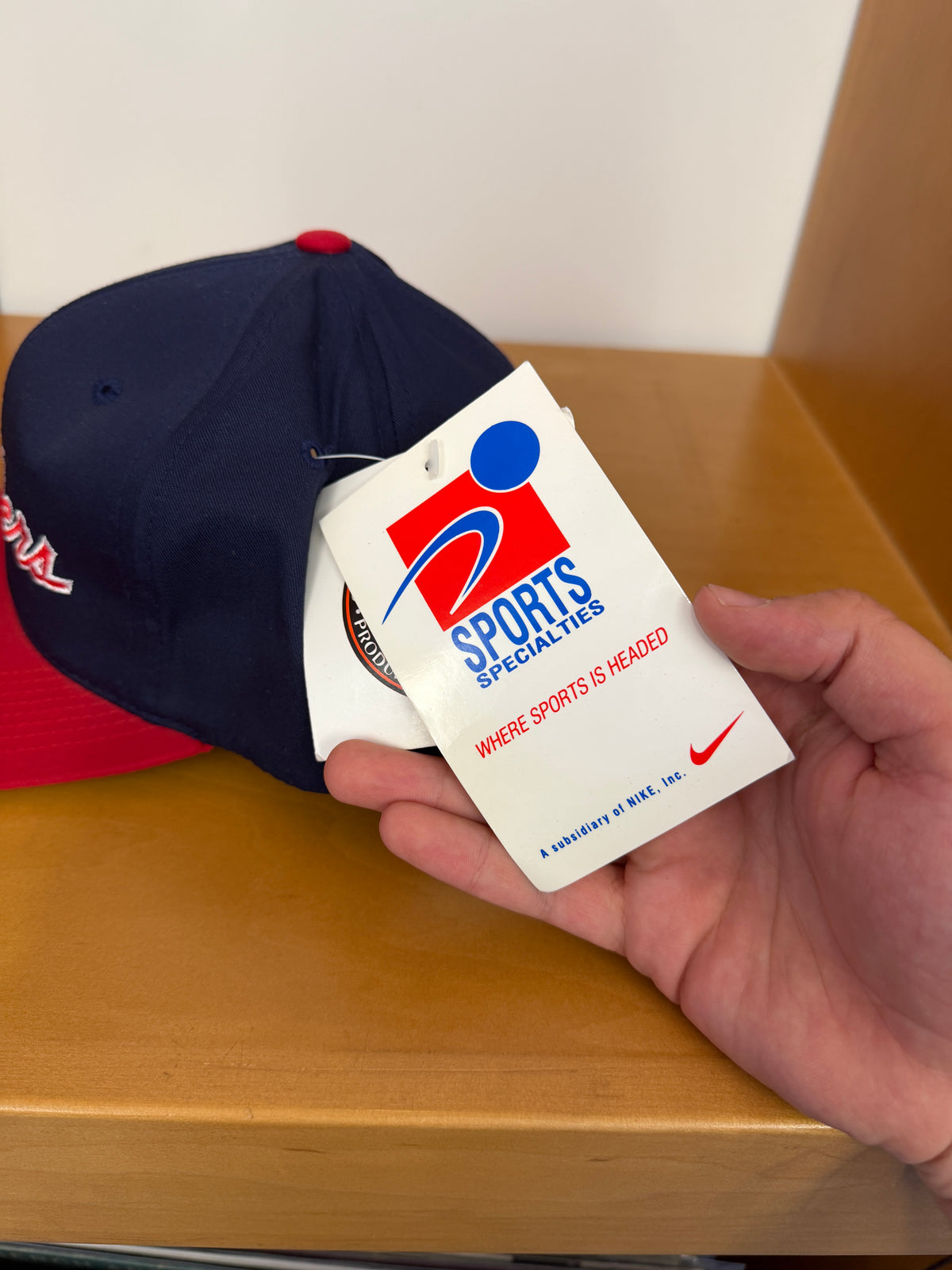 90S FLORIDA PANTHERS SCRIPT SPORTS SPECIALTIES NIKE NHL TAG SNAPBACK HAT