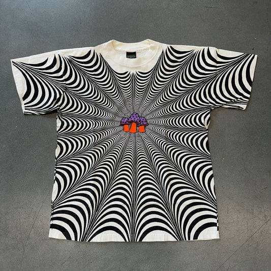 TRIPPY VISUAL MUSHROOM TEE (DANISH TAG)